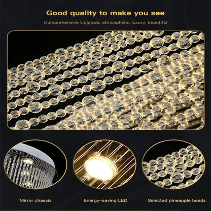 Crystal Tassel Chandelier for Staircase & Foyer