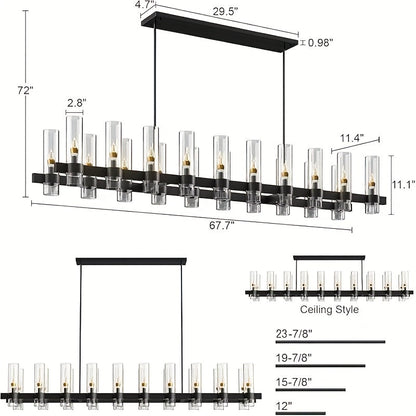 Cyral Modern Linear Kitchen Chandelier