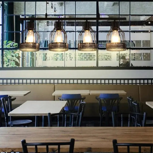 Decorative Rustic Linear Chandelier 4/5 Heads