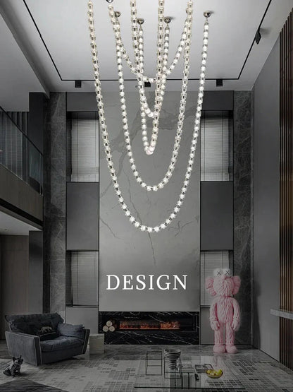 Dreon Large Crystal Chain Chandelier