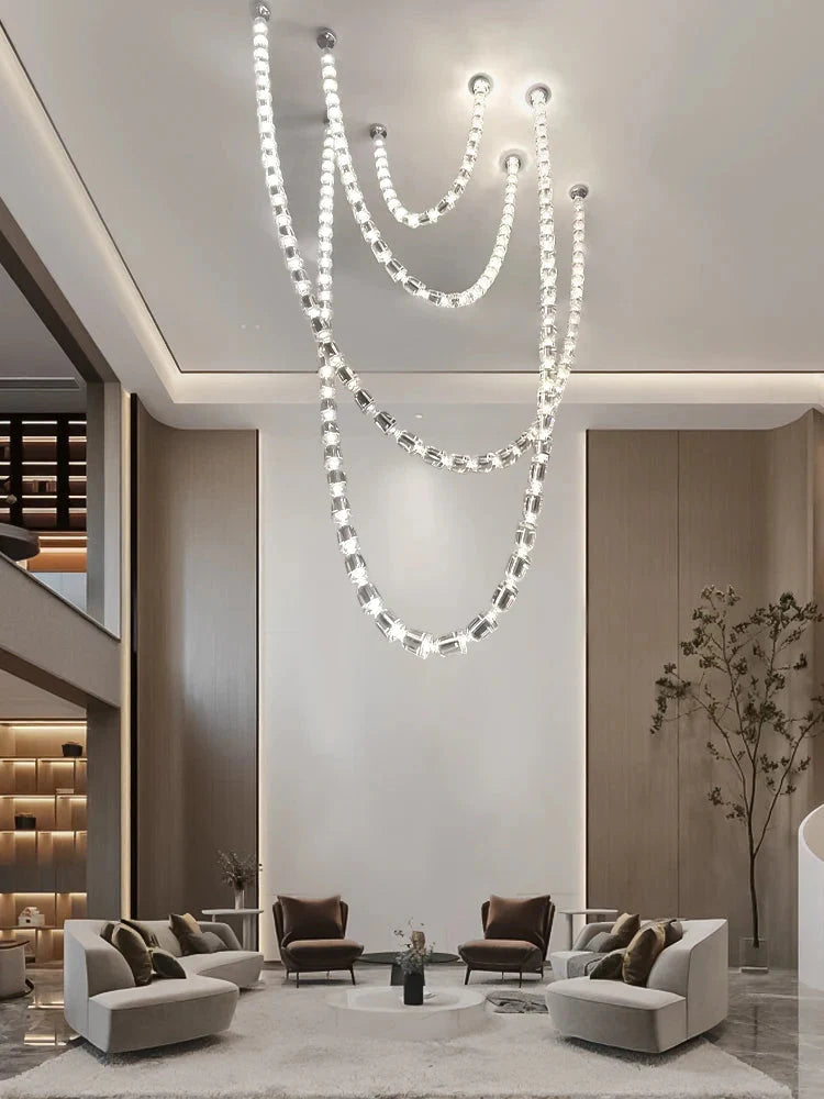 Dreon Large Crystal Chain Chandelier