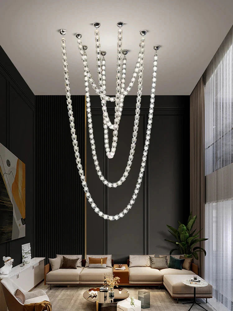 Dreon Large Crystal Chain Chandelier