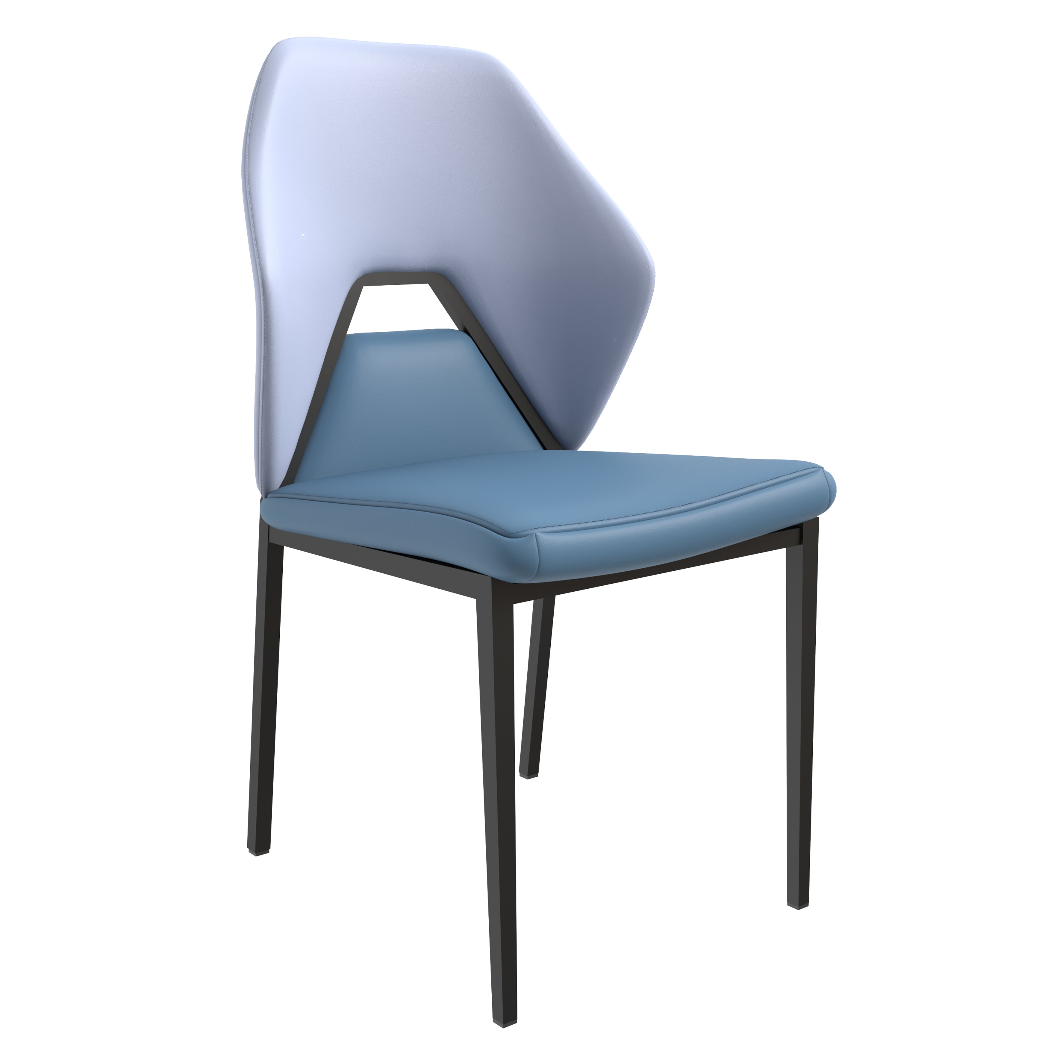 Eclat collection Modern Dining Chair in Blue/Grey