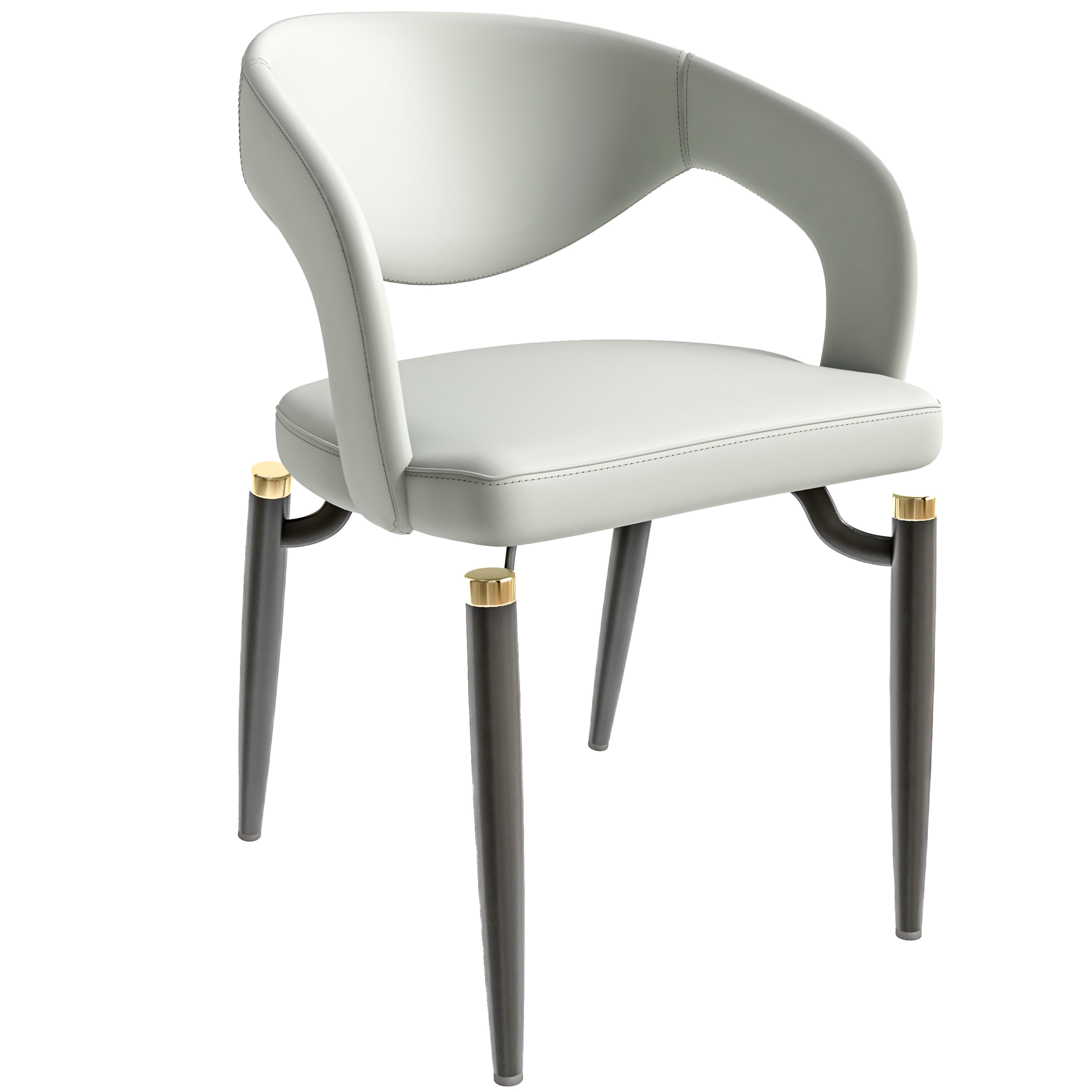 Entice Collection Modern Dining Chair in Brown