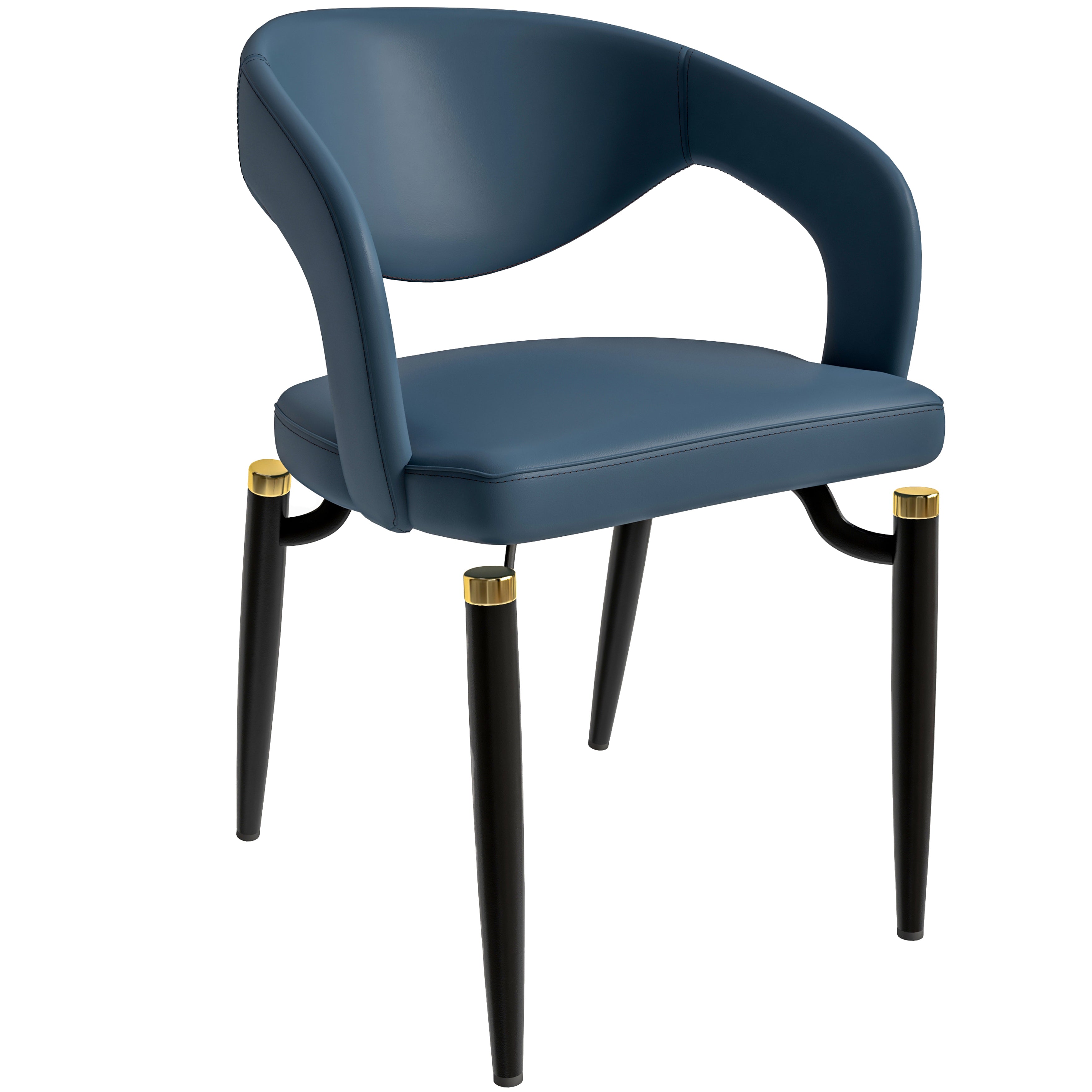 Entice Collection Modern Dining Chair in Blue