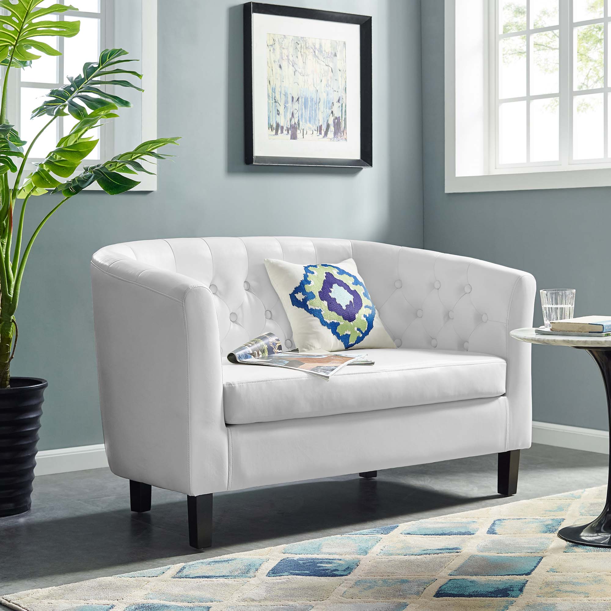 Prospect Upholstered Vinyl Loveseat