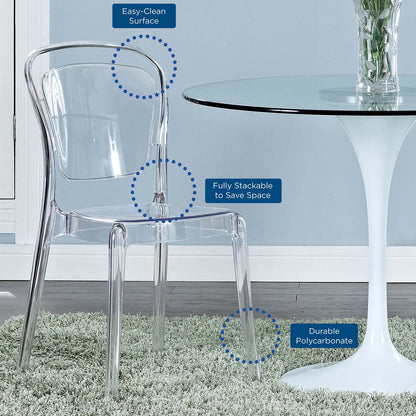 Entreat Clear Dining Side Chair