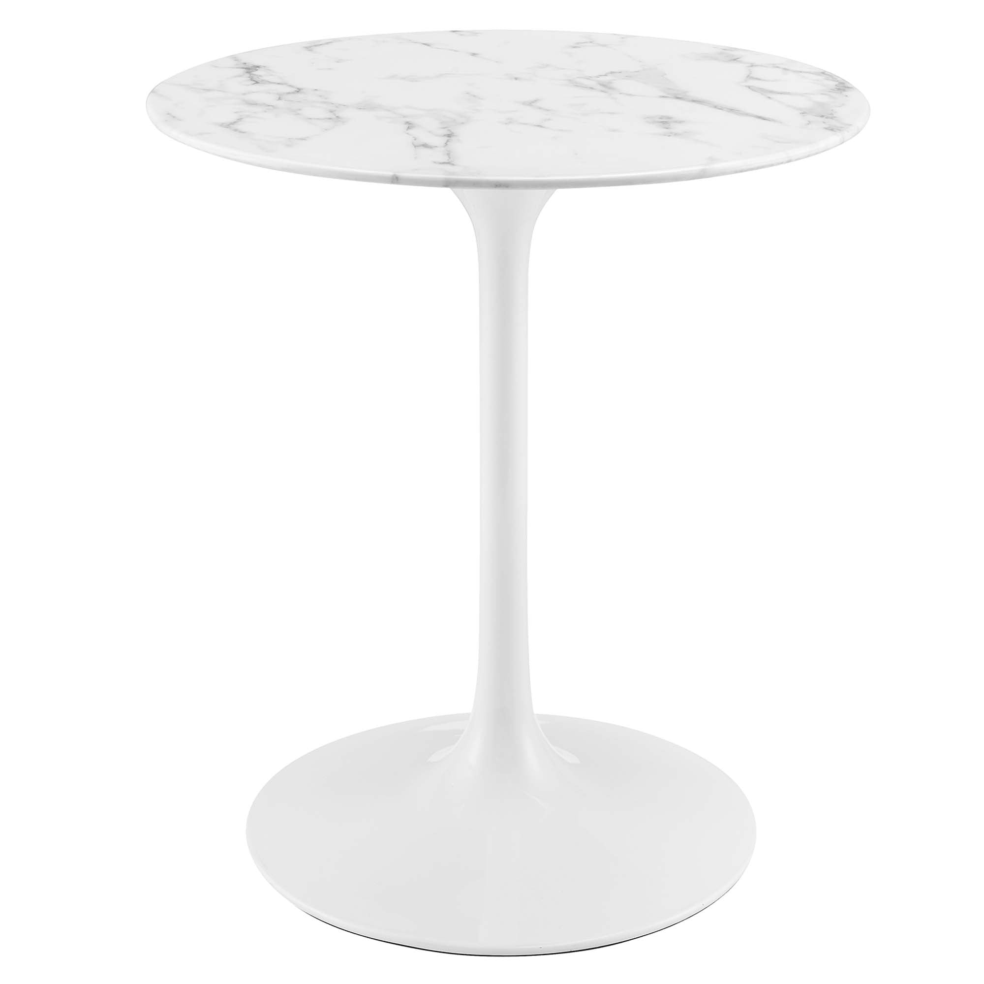 Lippa 28" Round Artificial Marble Dining Table