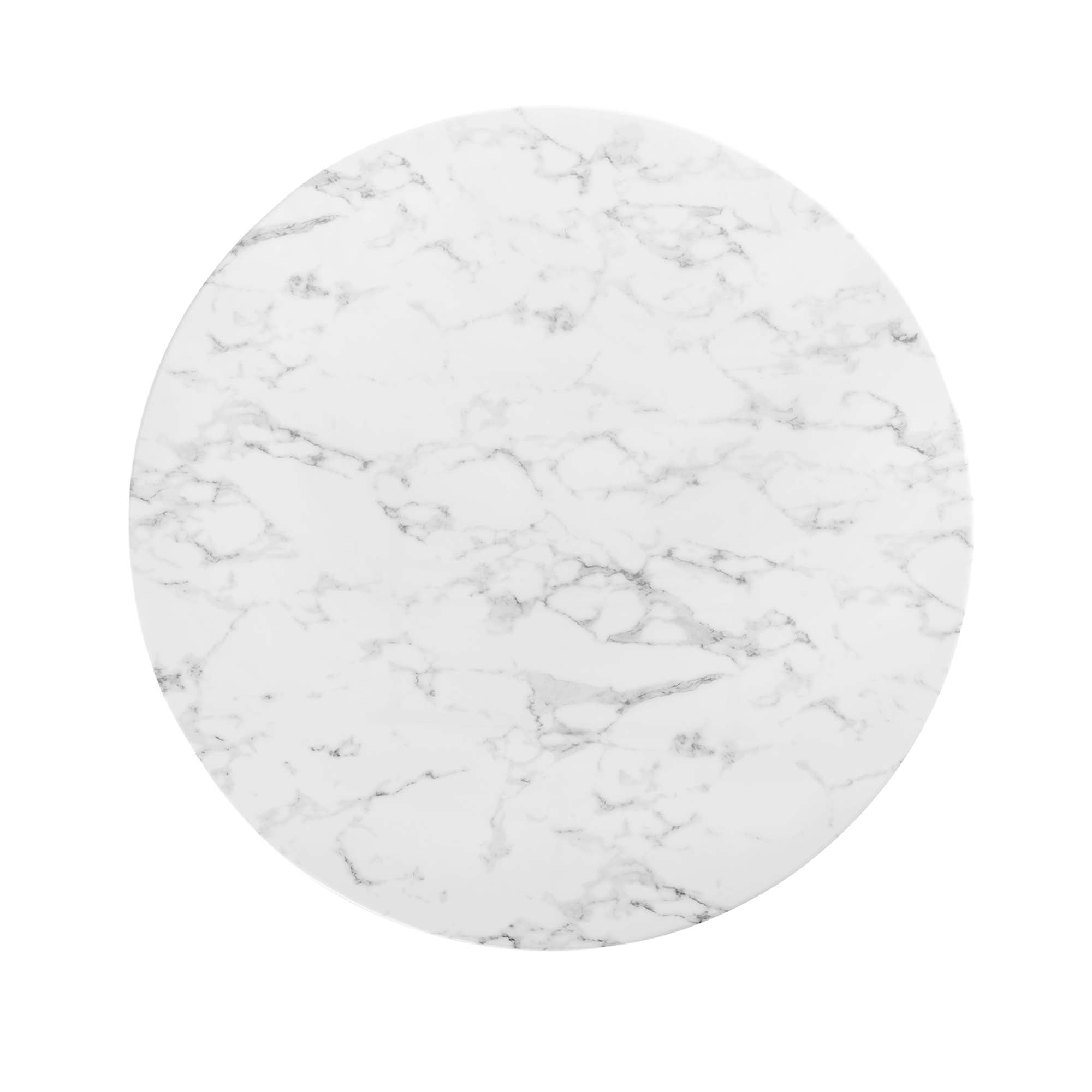 Lippa 48" Round Artificial Marble Dining Table