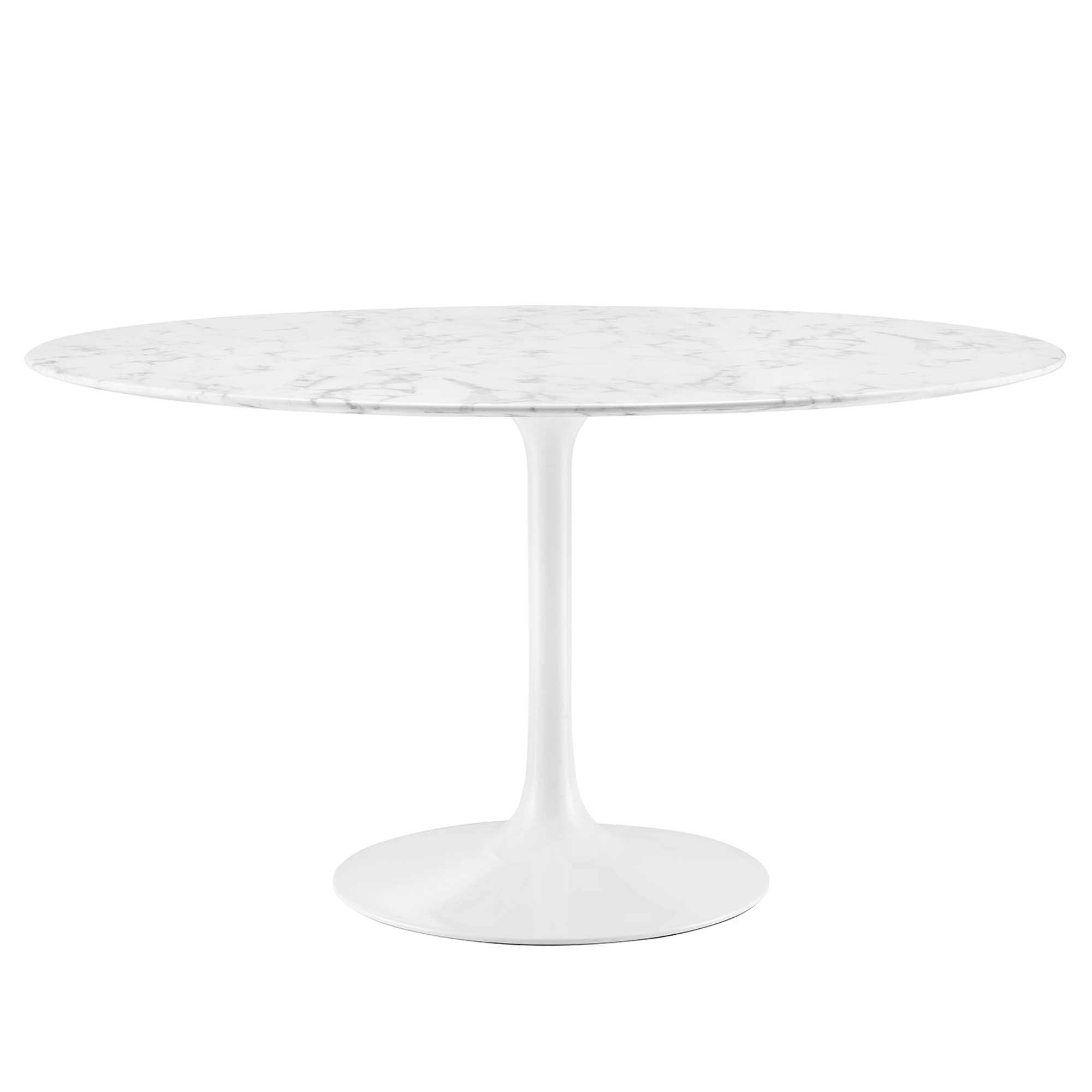 Lippa 54" Round Artificial Marble Dining Table