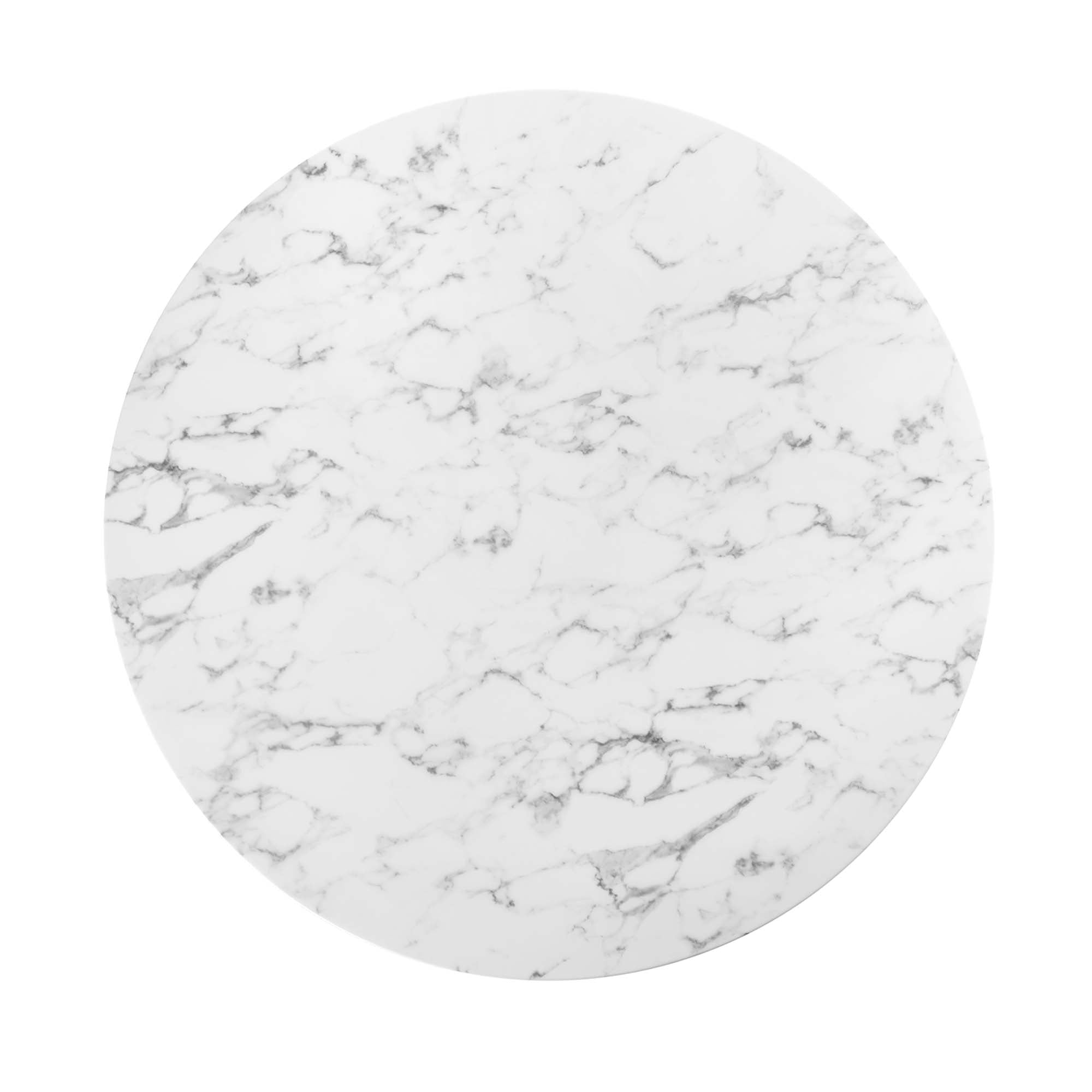 Lippa 54" Round Artificial Marble Dining Table