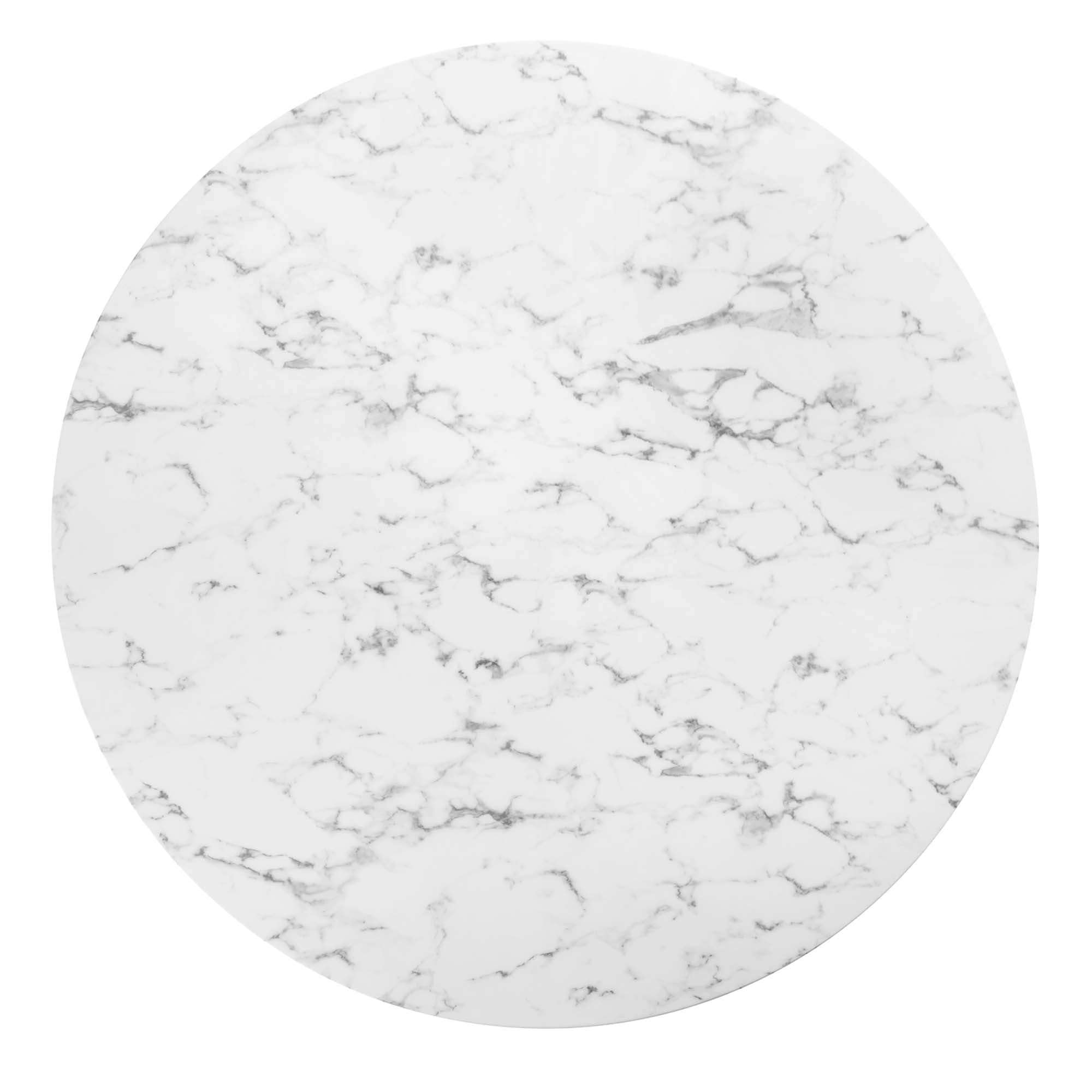 Lippa 60" Round Artificial Marble Dining Table