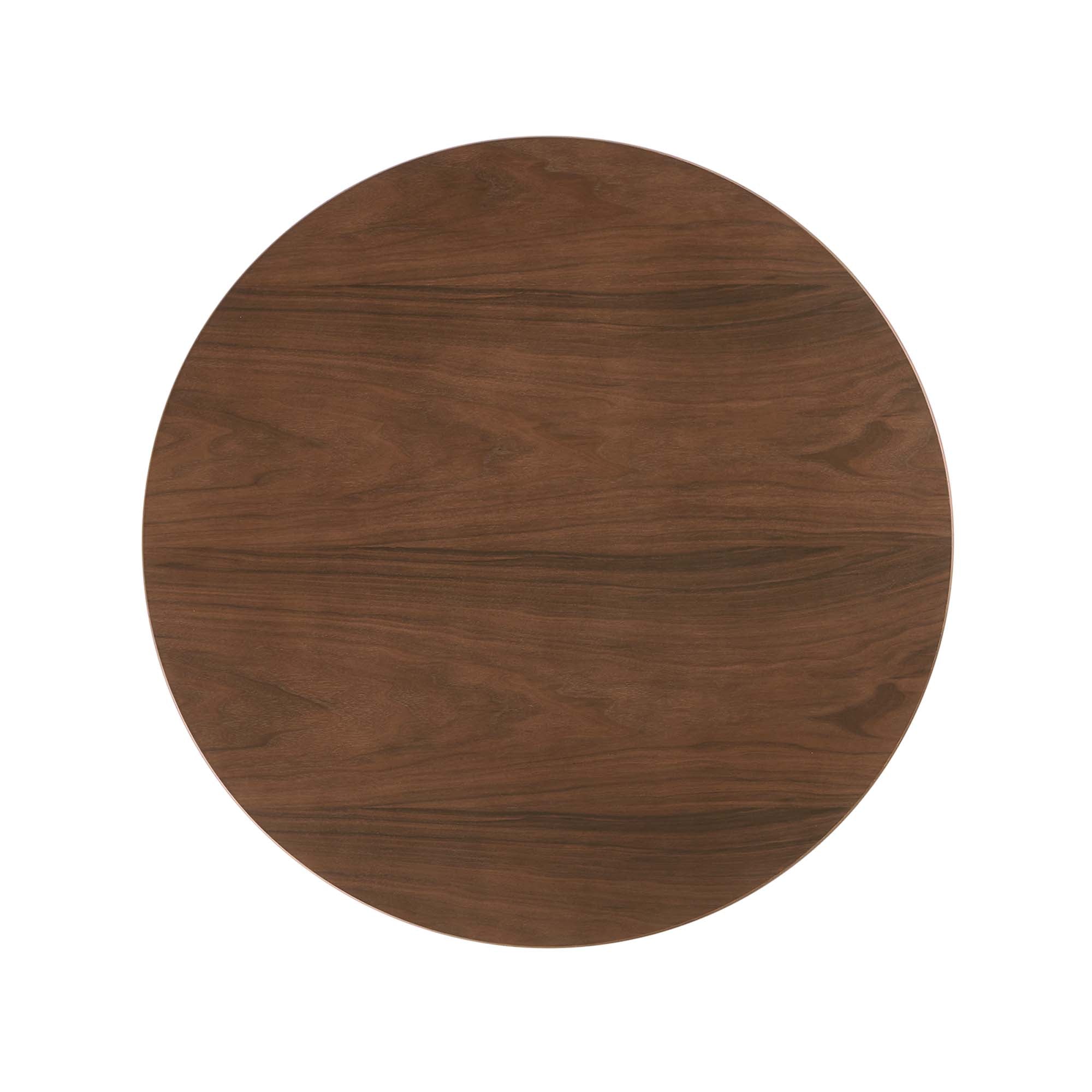 Lippa 36" Round Walnut Dining Table