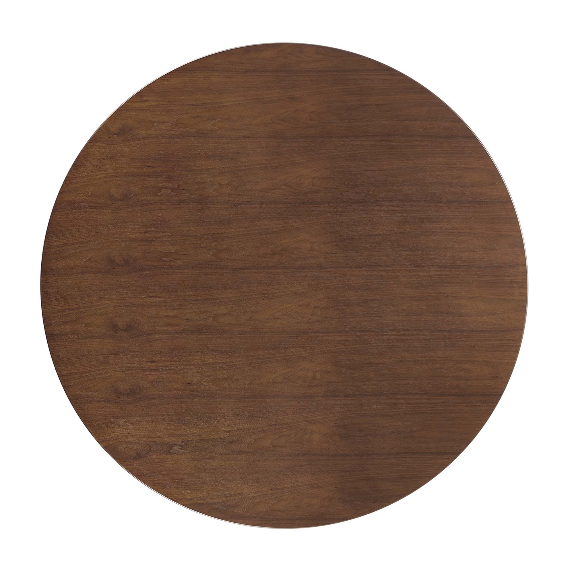 Lippa 48" Round Walnut Dining Table