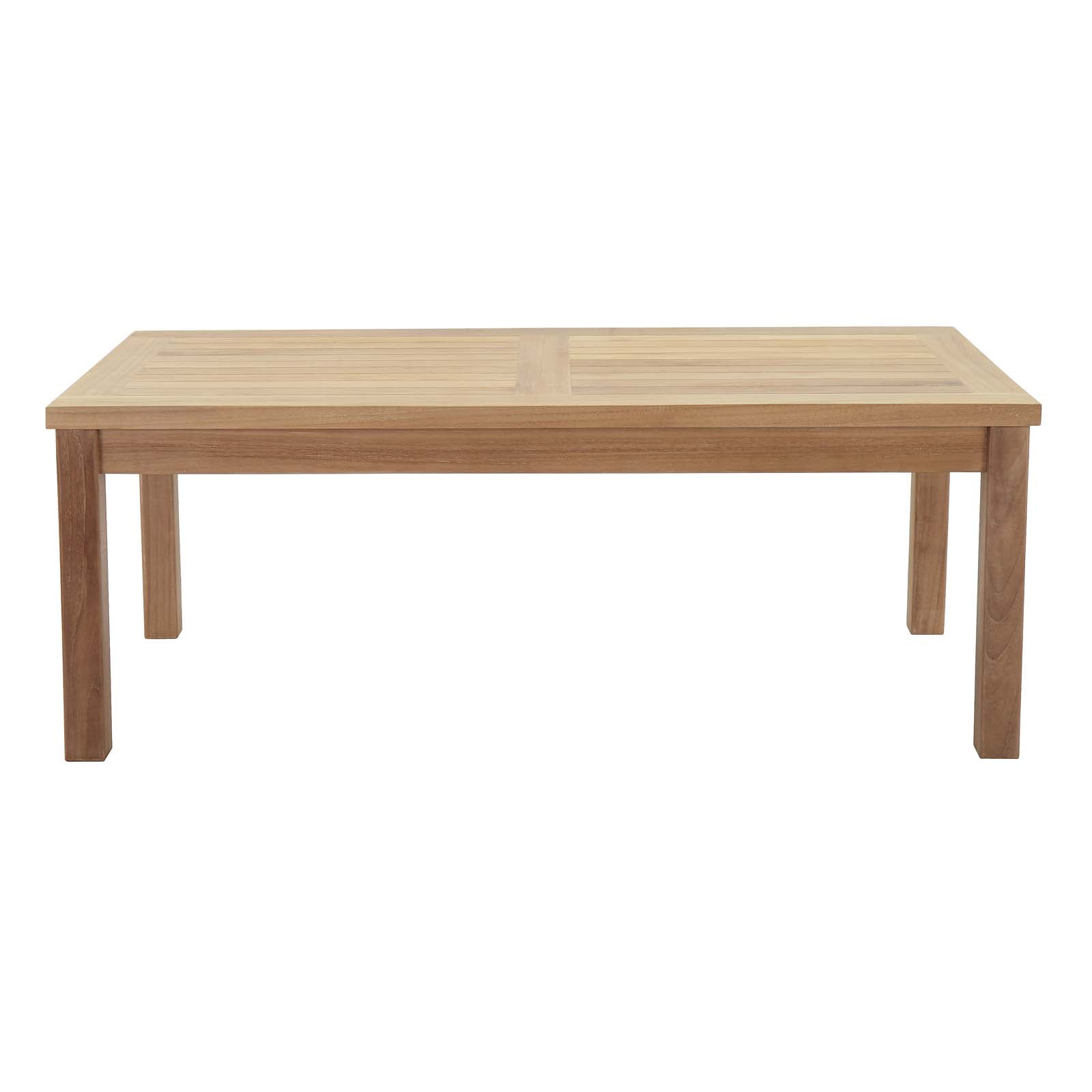 Marina Outdoor Patio Teak Rectangle Coffee Table