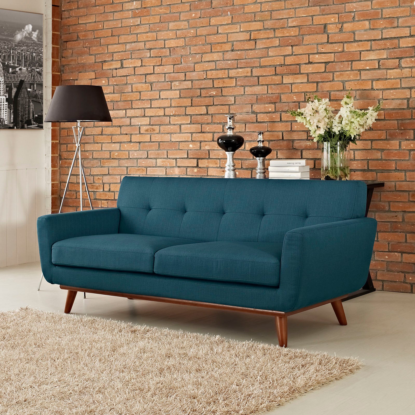 Engage Upholstered Fabric Loveseat