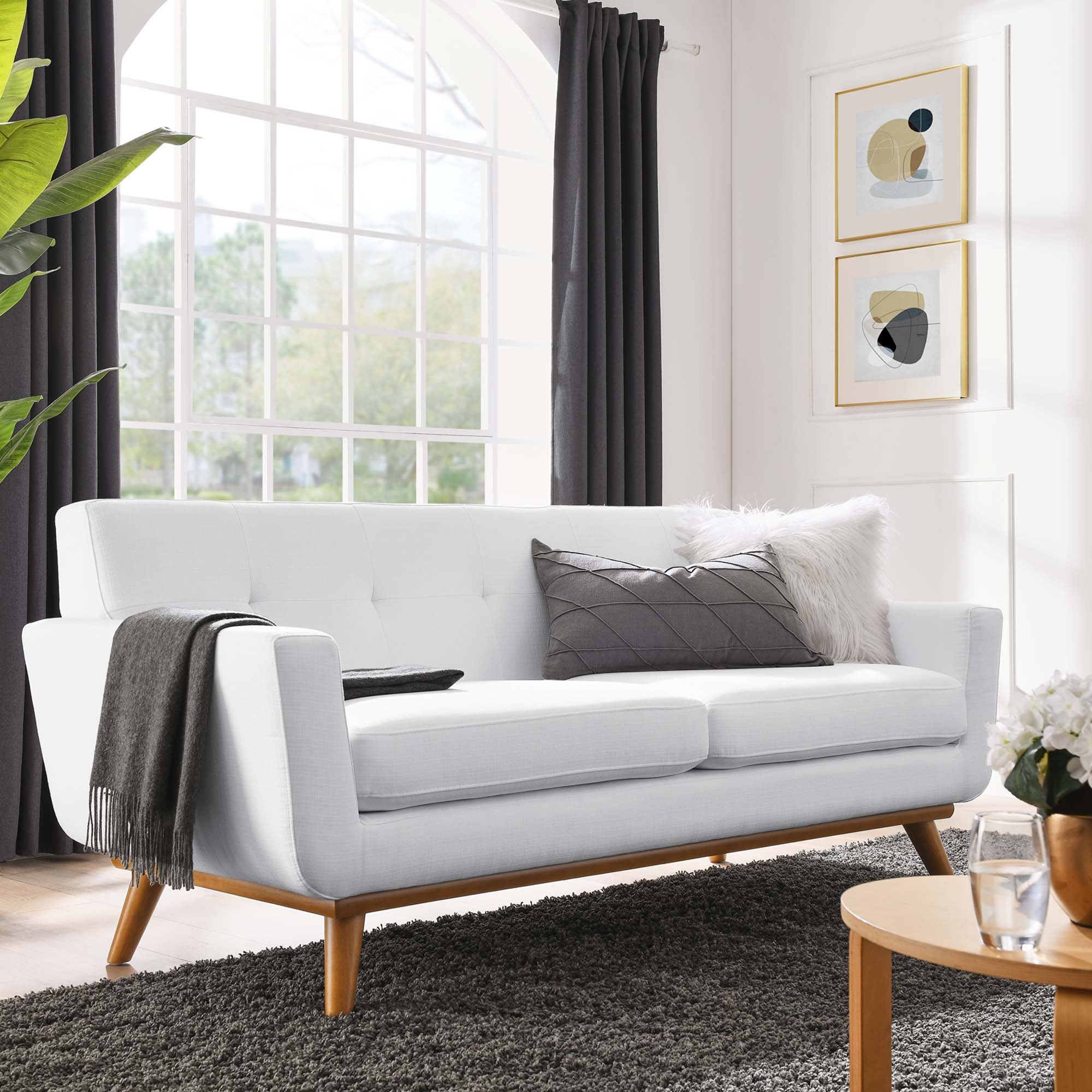 Engage Upholstered Fabric Loveseat