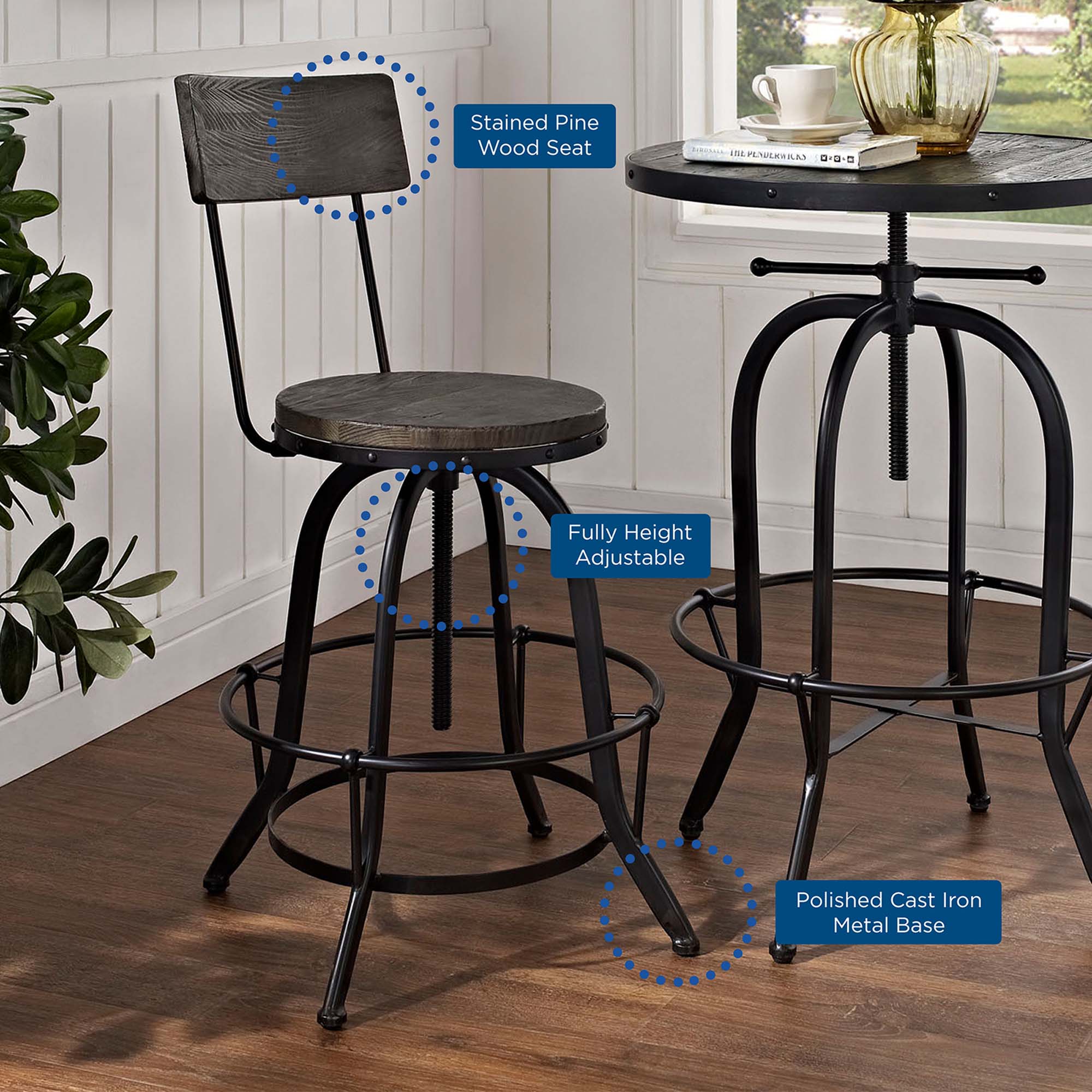 Procure Wood Bar Stool