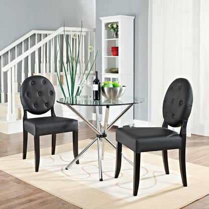 Button Dining Side Chair Set of 2