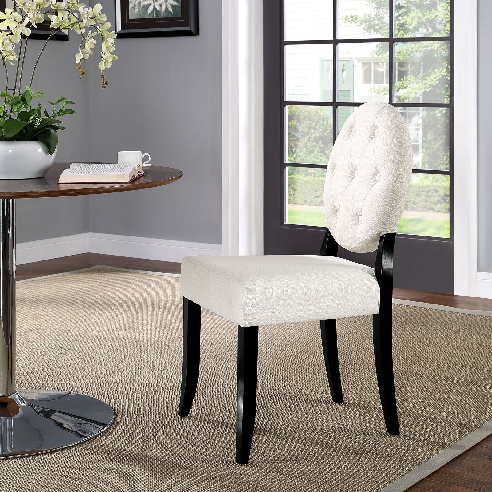 Button Dining Side Chair