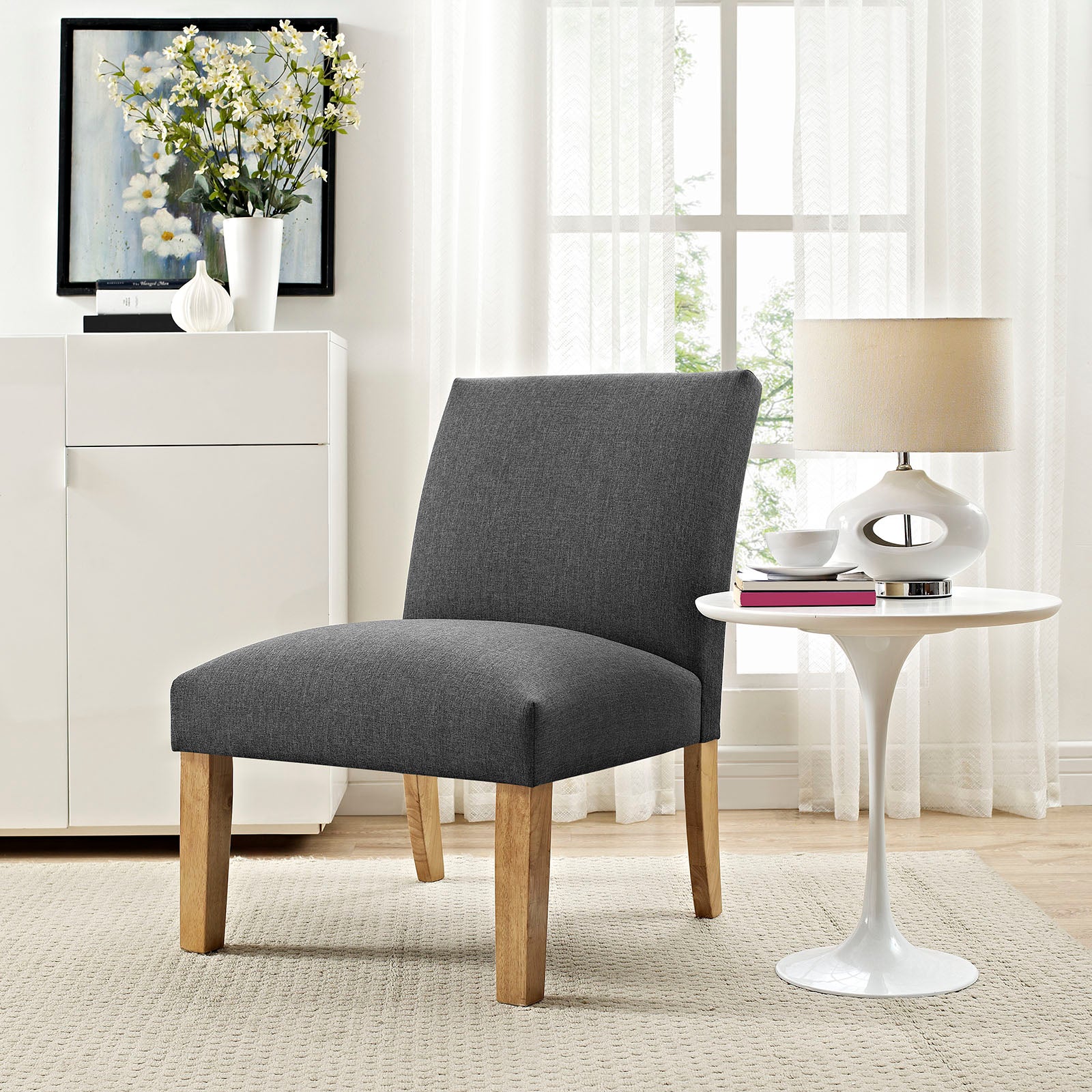 Auteur Upholstered Fabric Armchair