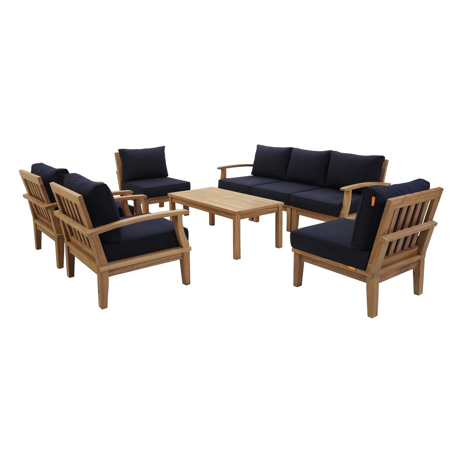 Marina 8 Piece Outdoor Patio Teak Set