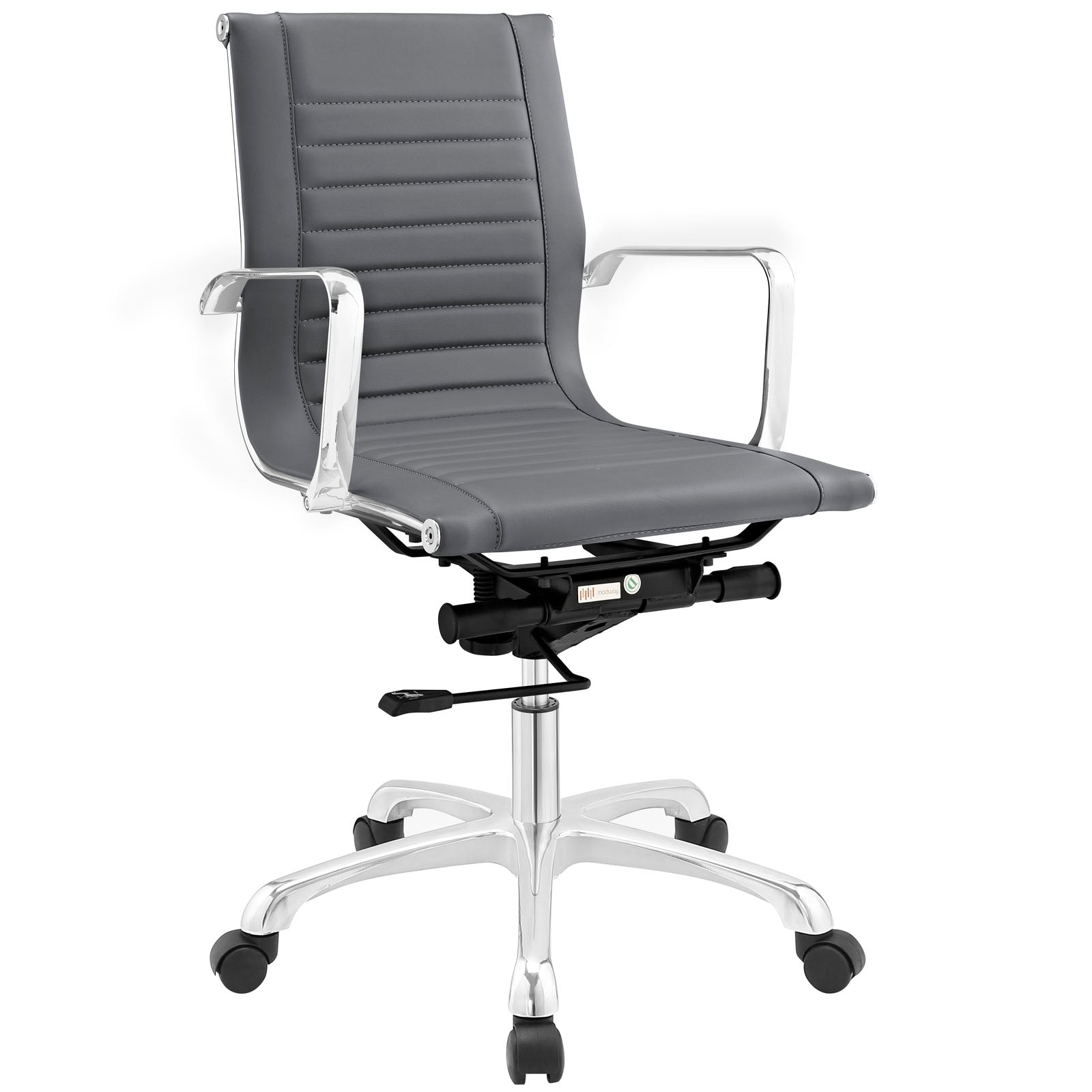 Runway Mid Back Upholstered Vinyl Office Chair