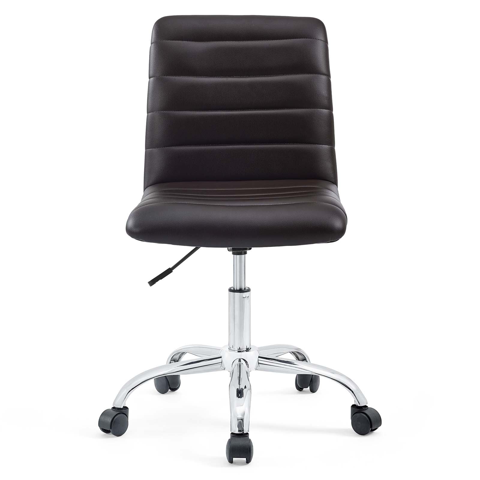 Ripple Armless Mid Back Vinyl Office Chair