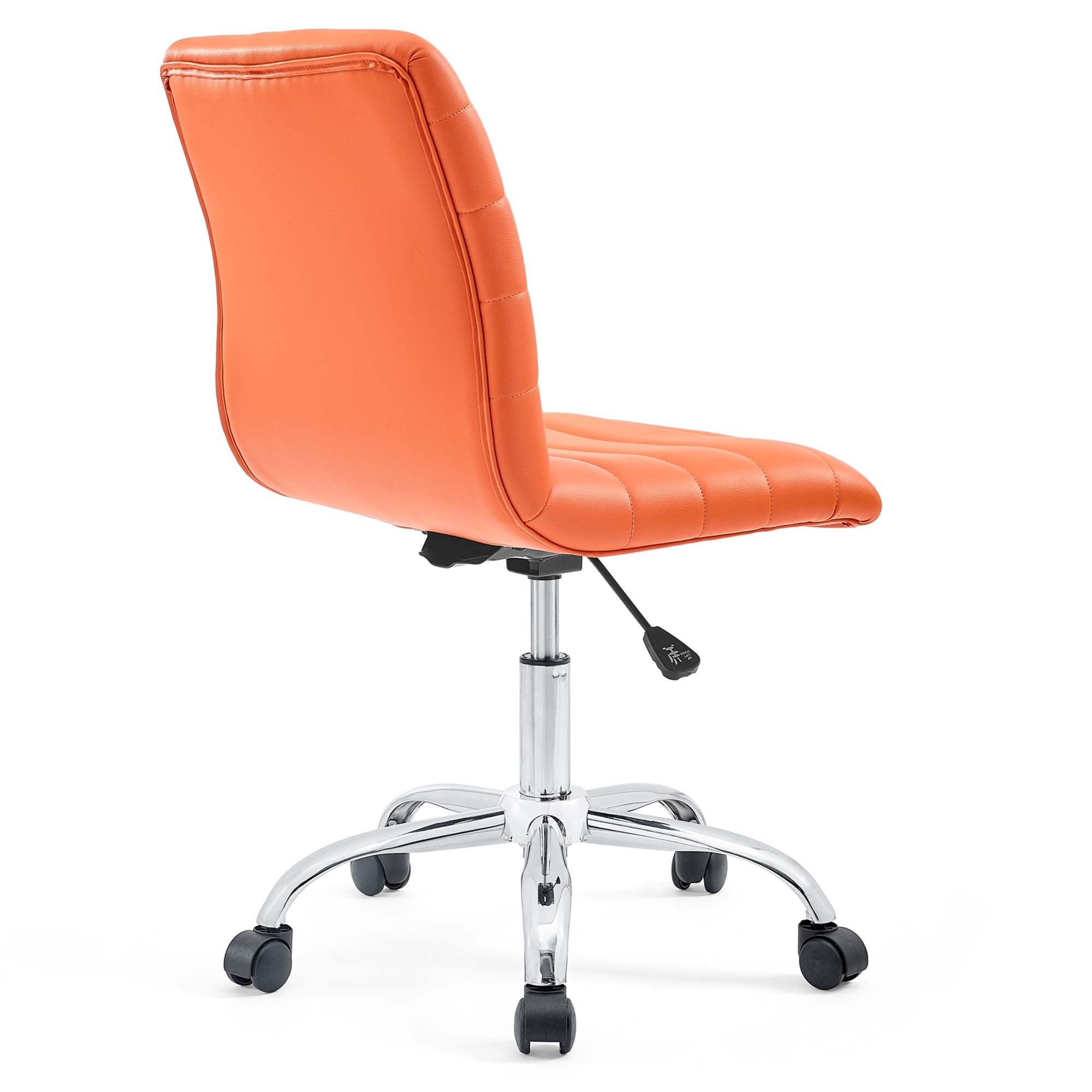 Ripple Armless Mid Back Vinyl Office Chair