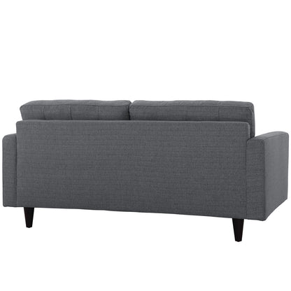 Empress Upholstered Fabric Loveseat