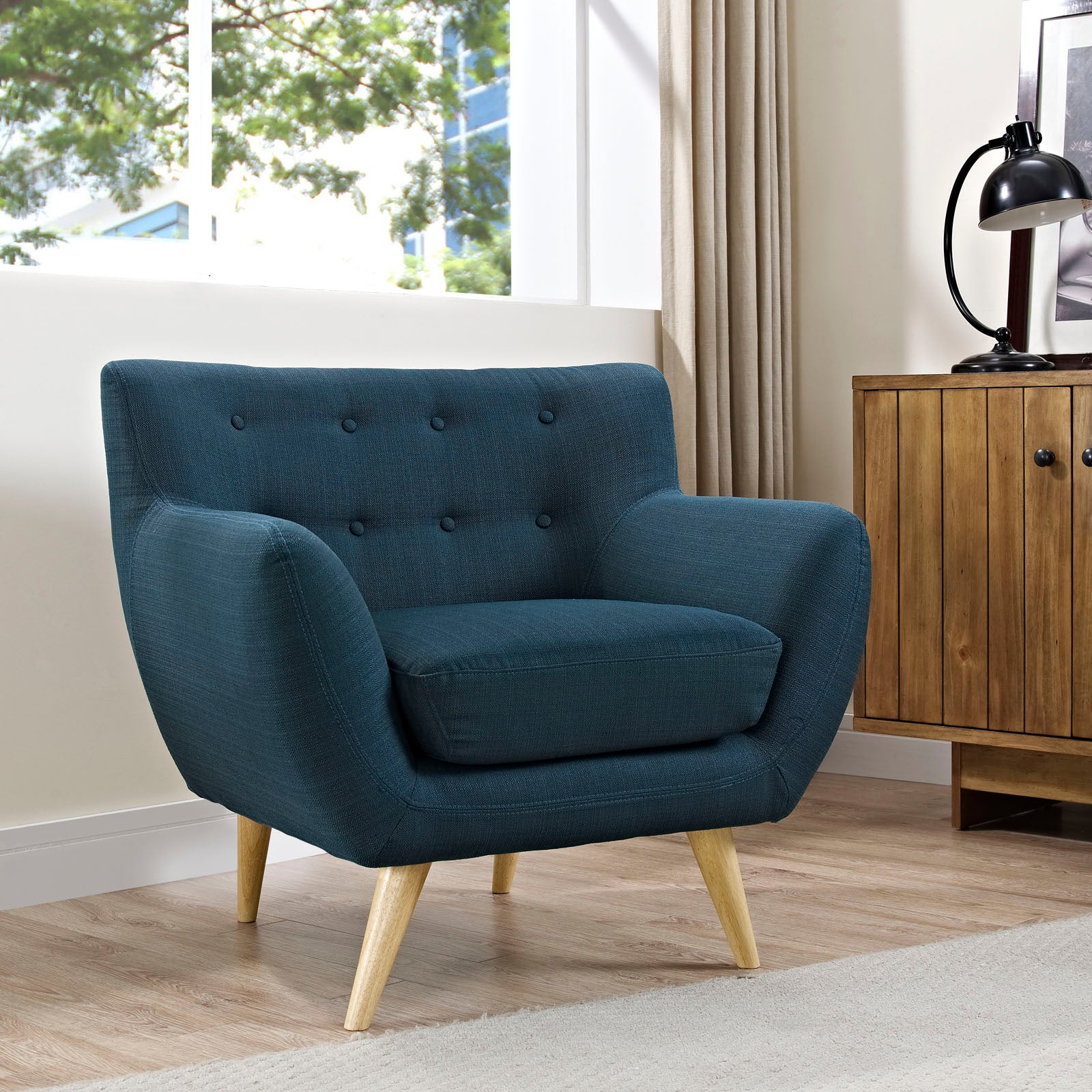 Remark Upholstered Fabric Armchair