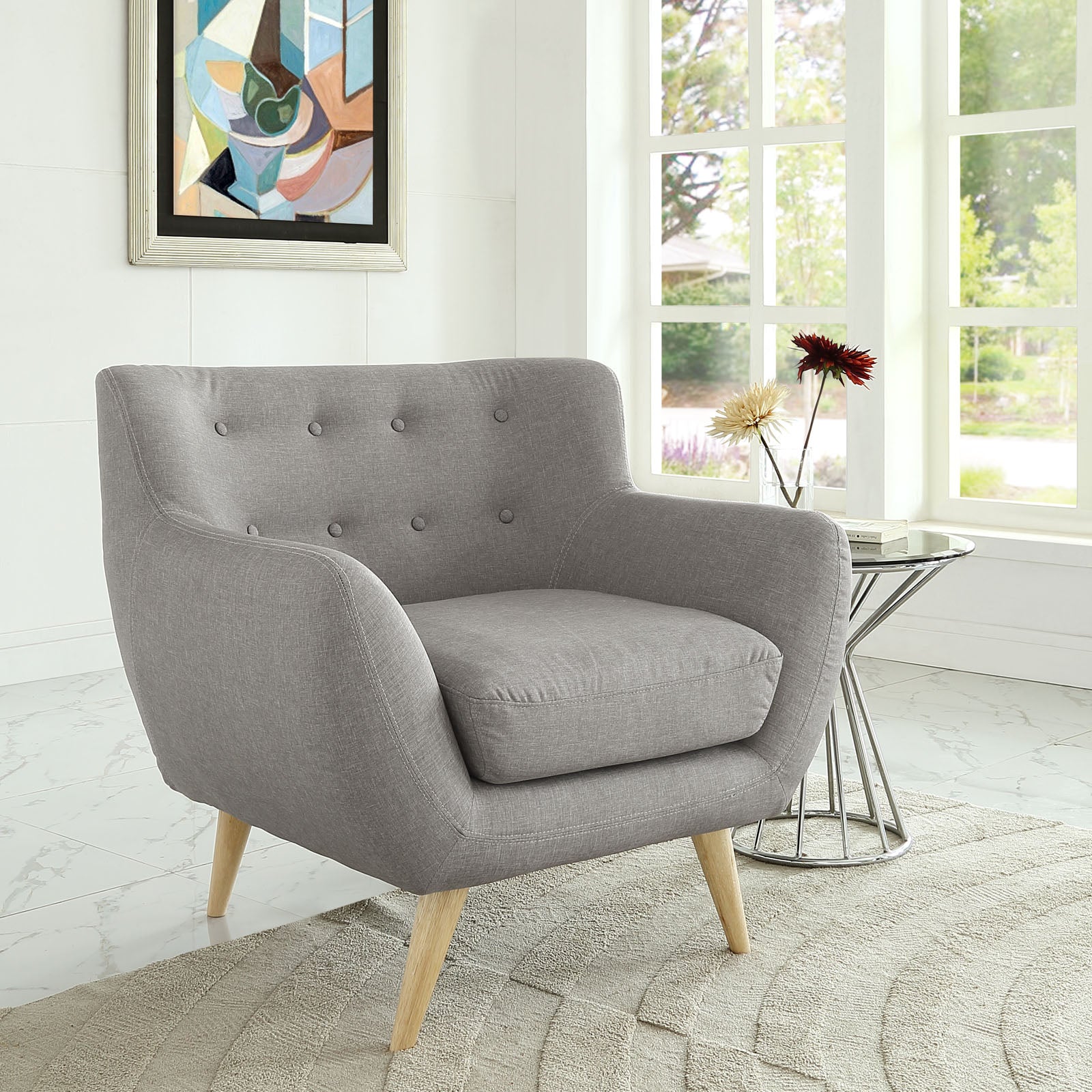 Remark Upholstered Fabric Armchair