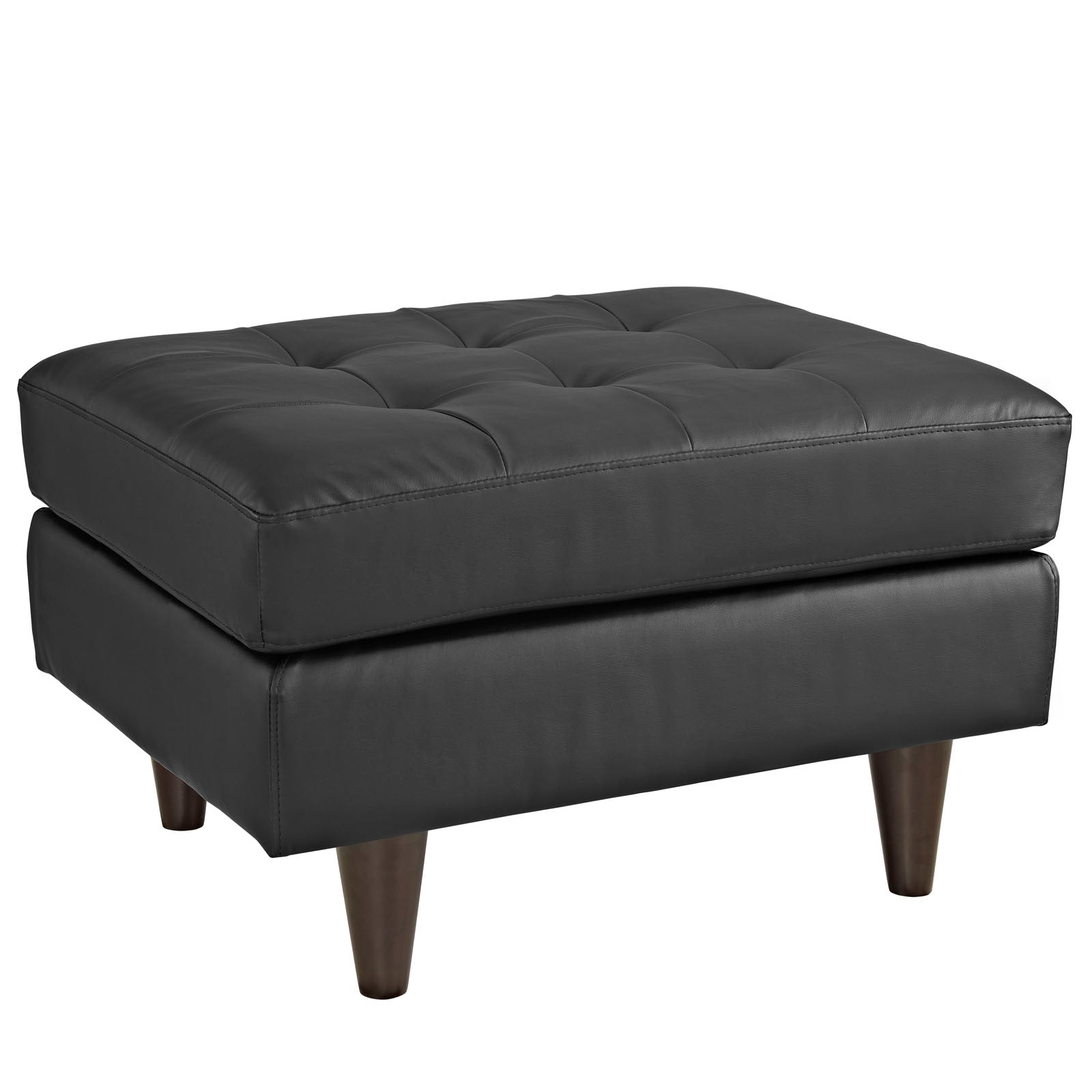 Empress Bonded Leather Ottoman