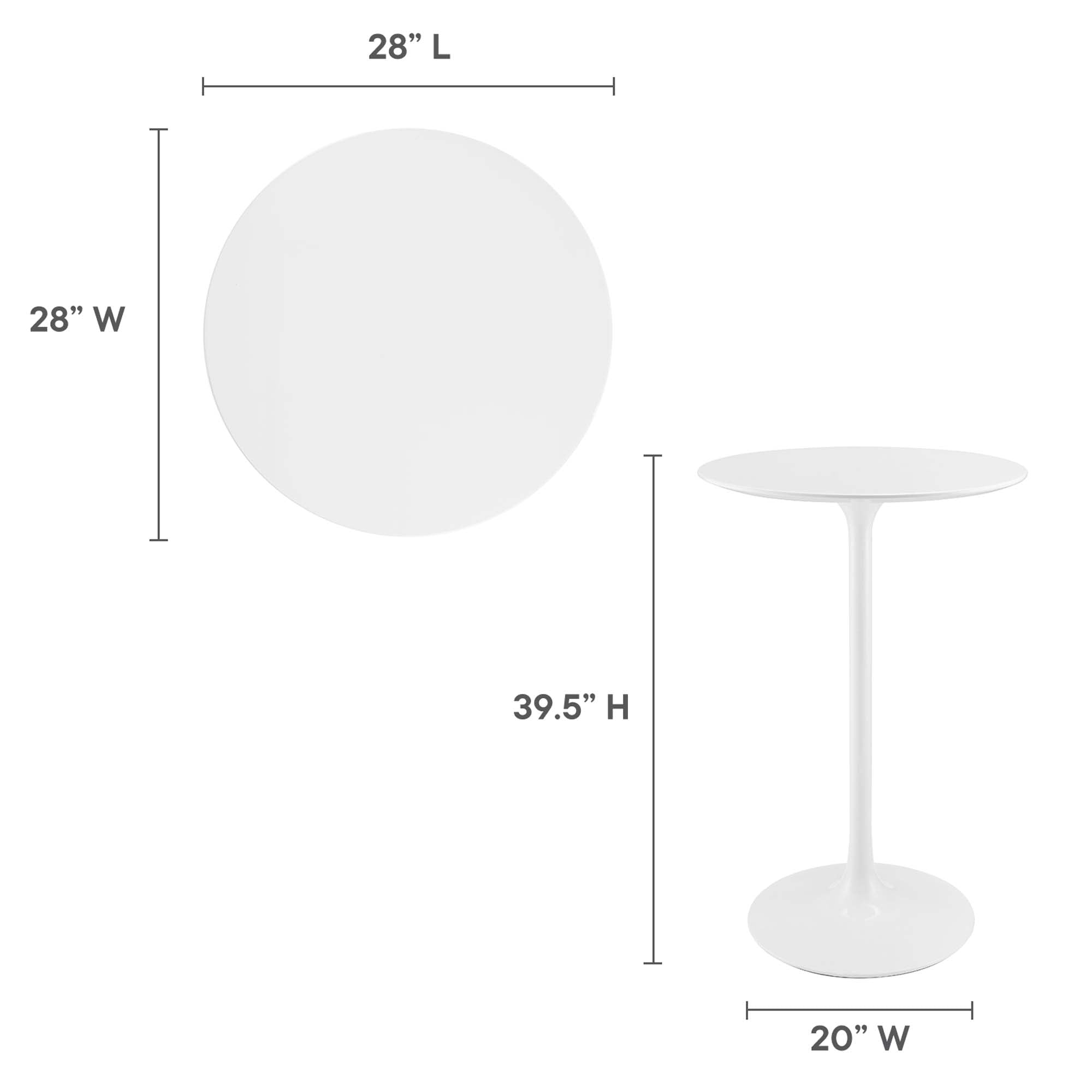 Lippa 28" Round Bar Table