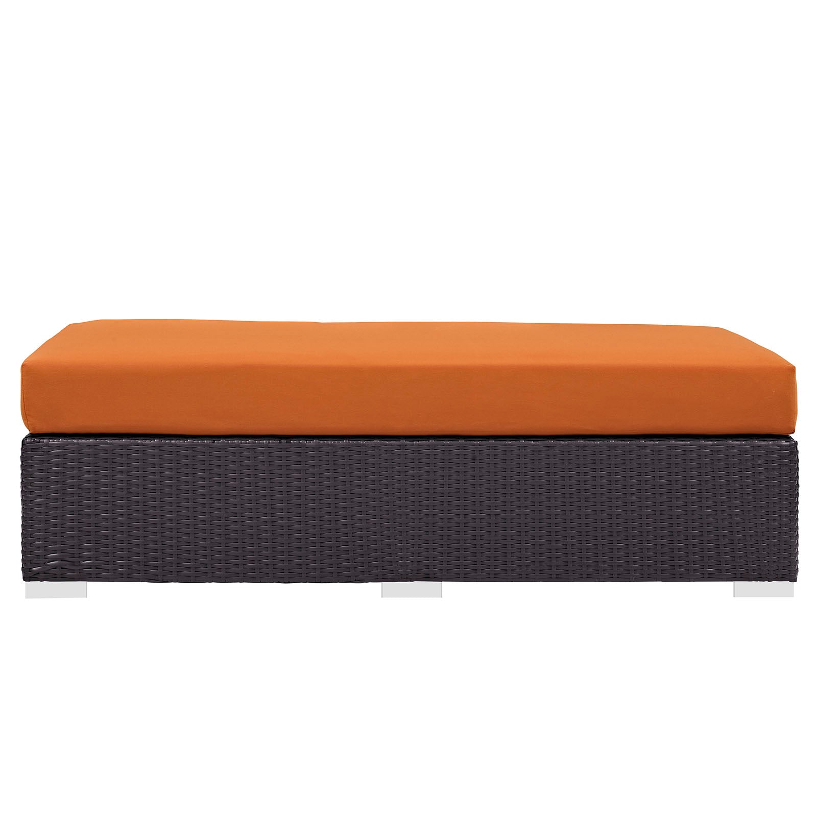 Convene Outdoor Patio Fabric Rectangle Ottoman