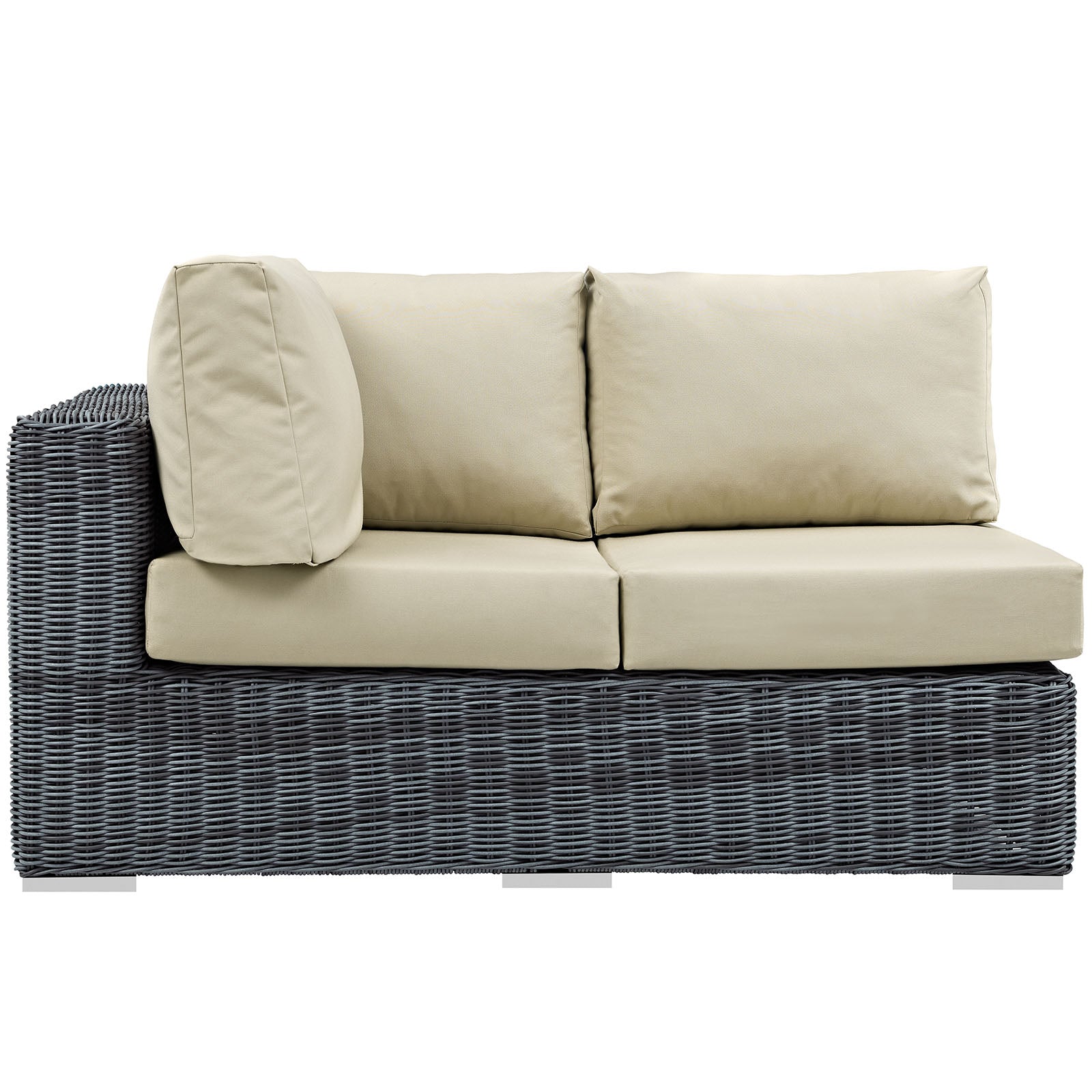 Summon Outdoor Patio Sunbrella® Left Arm Loveseat