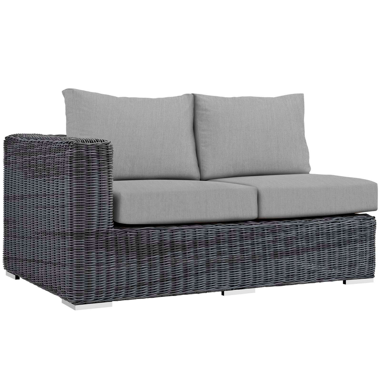 Summon Outdoor Patio Sunbrella® Left Arm Loveseat