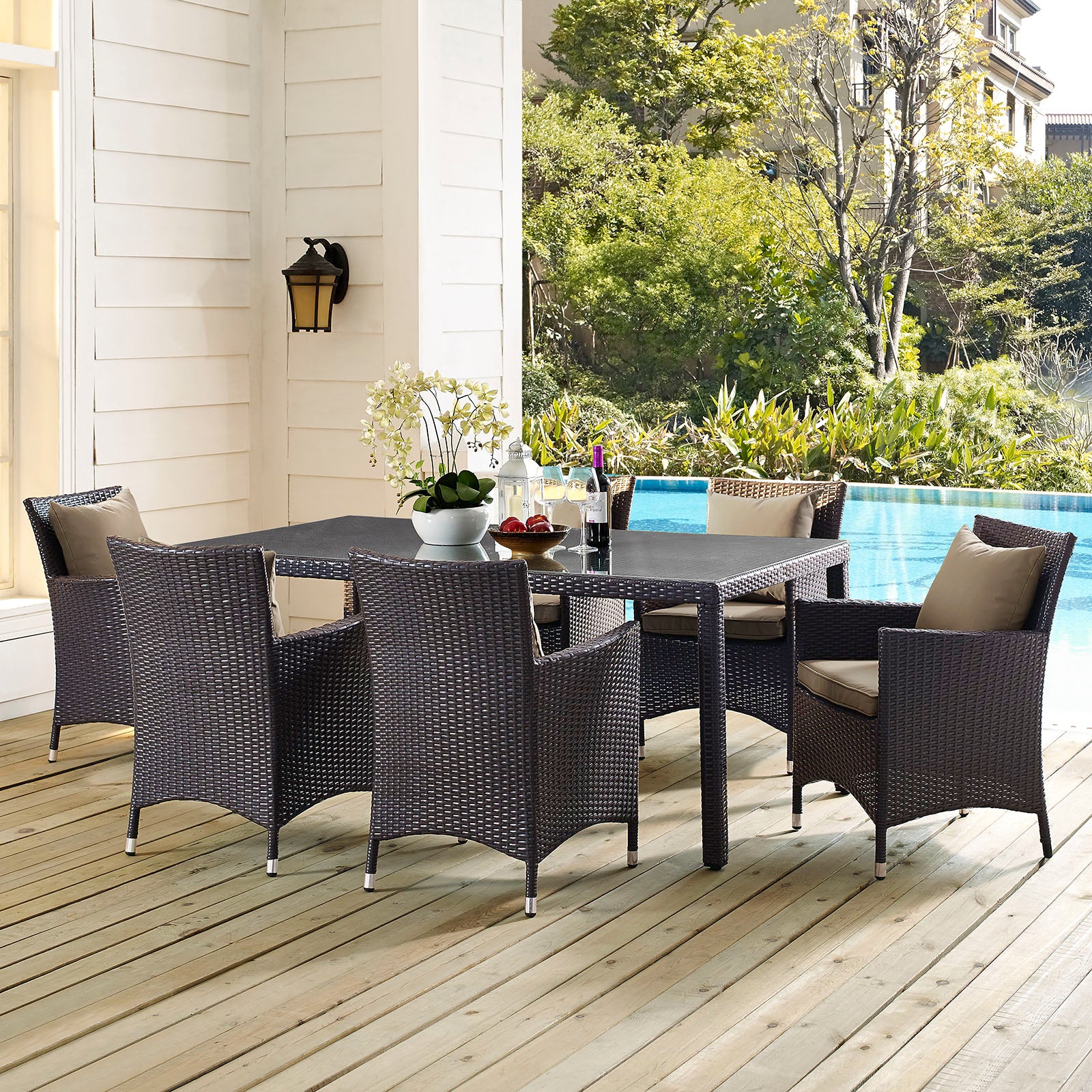 Convene 70" Outdoor Patio Dining Table