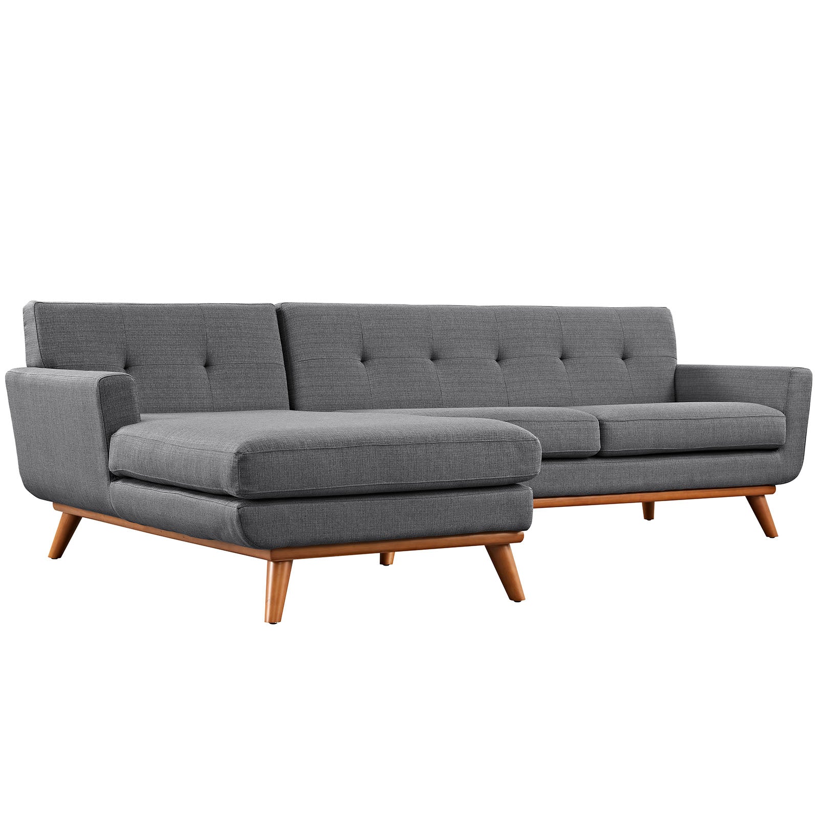 Engage Left-Facing Upholstered Fabric Sectional Sofa