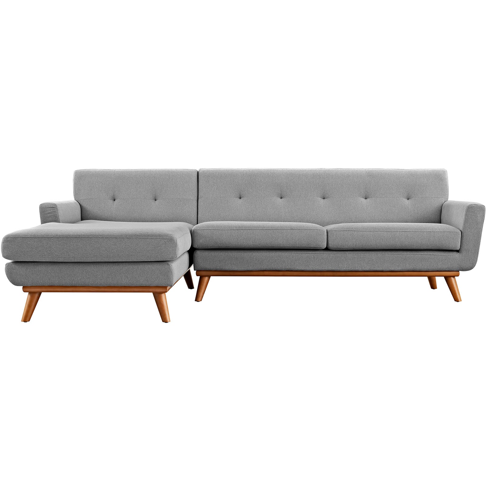 Engage Left-Facing Upholstered Fabric Sectional Sofa