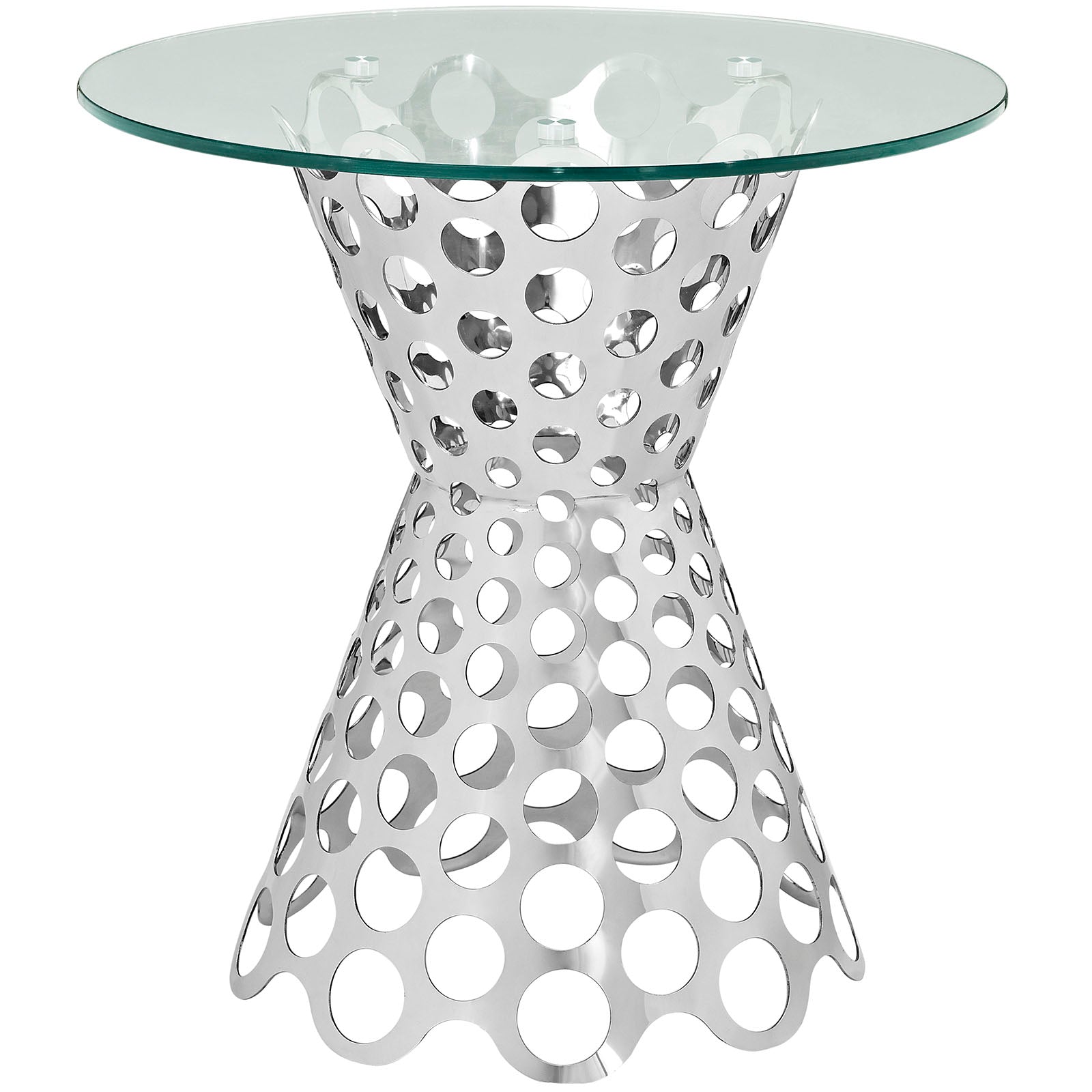 Arrange Glass Top Side Table