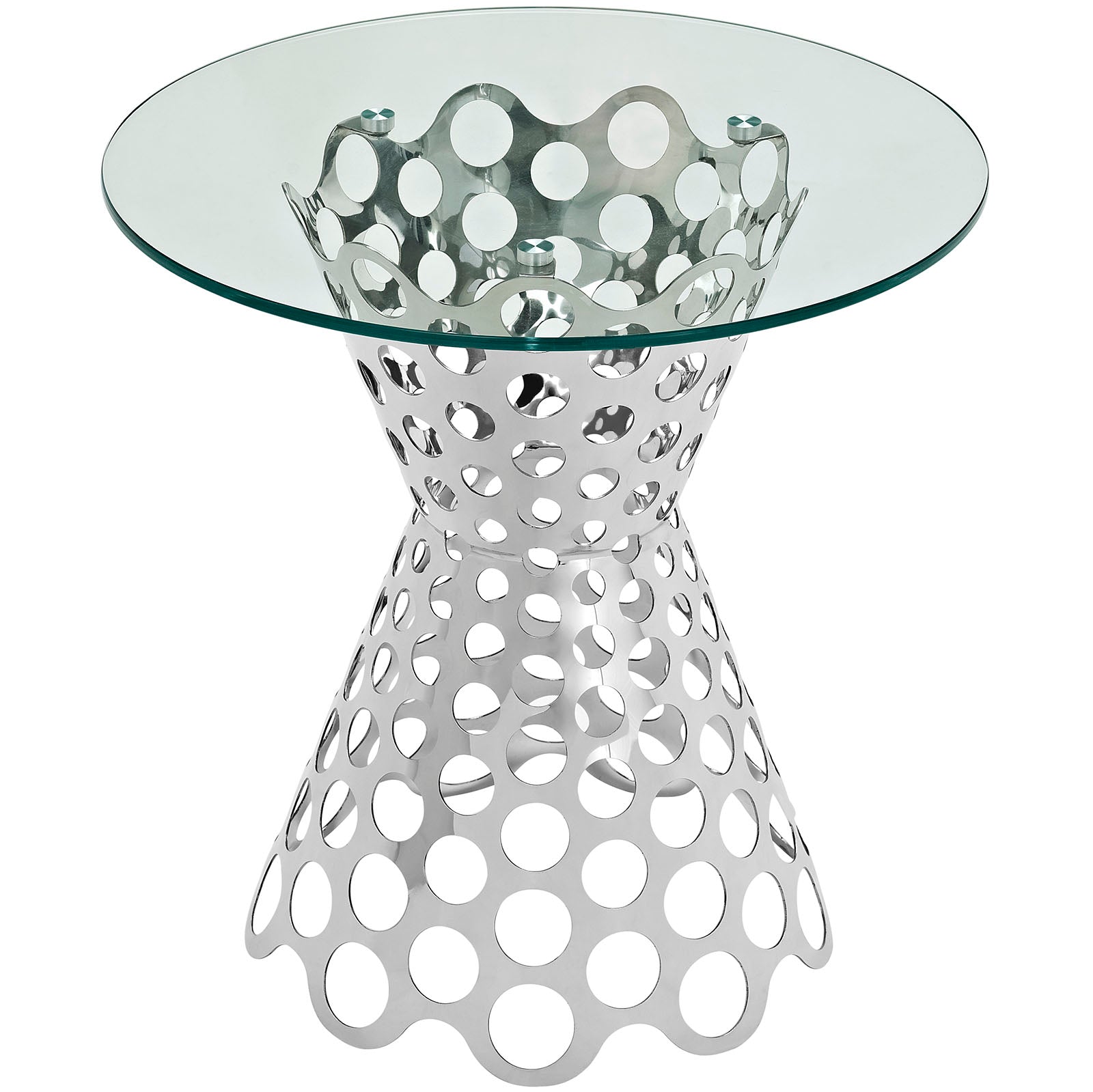 Arrange Glass Top Side Table