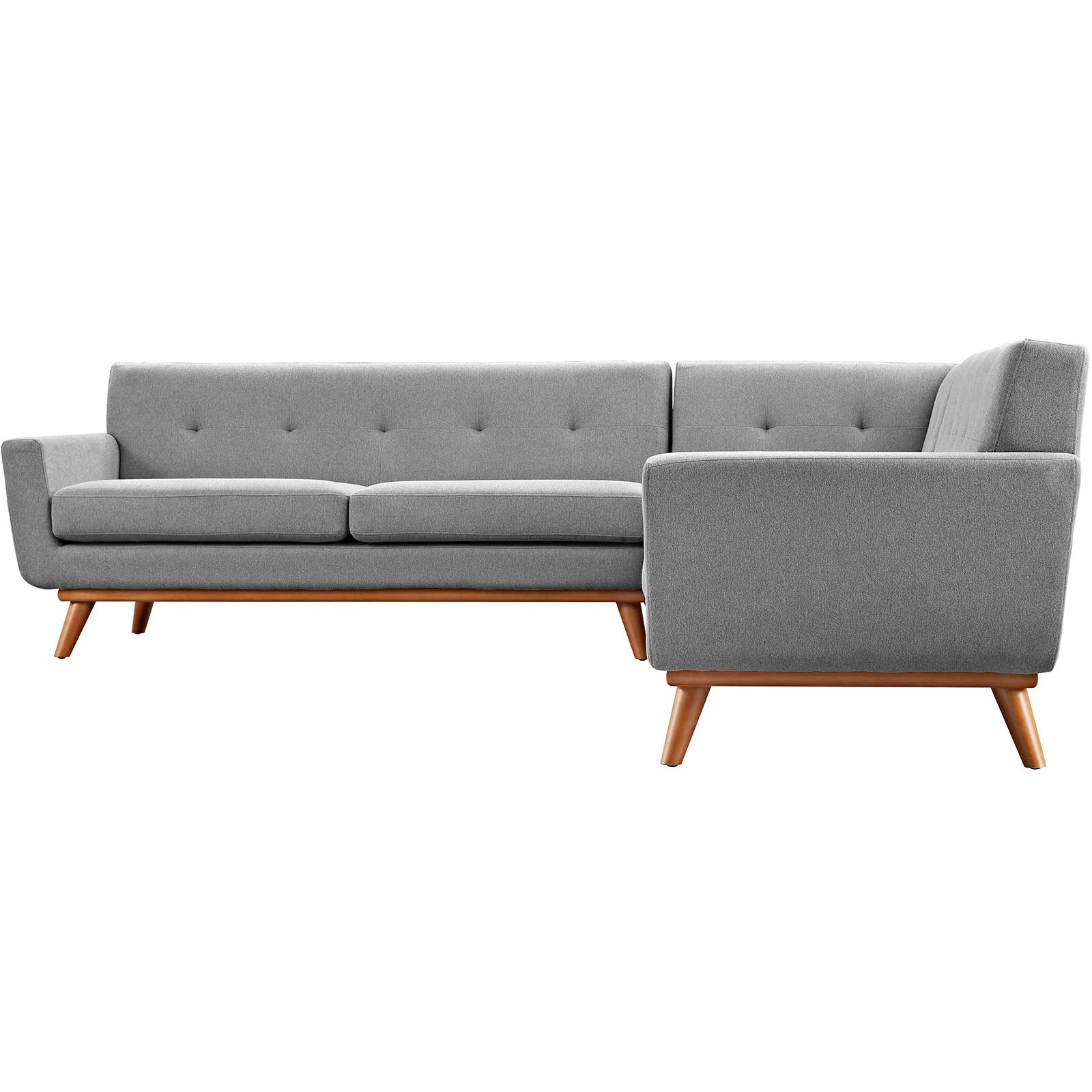 Engage L-Shaped Upholstered Fabric Sectional Sofa