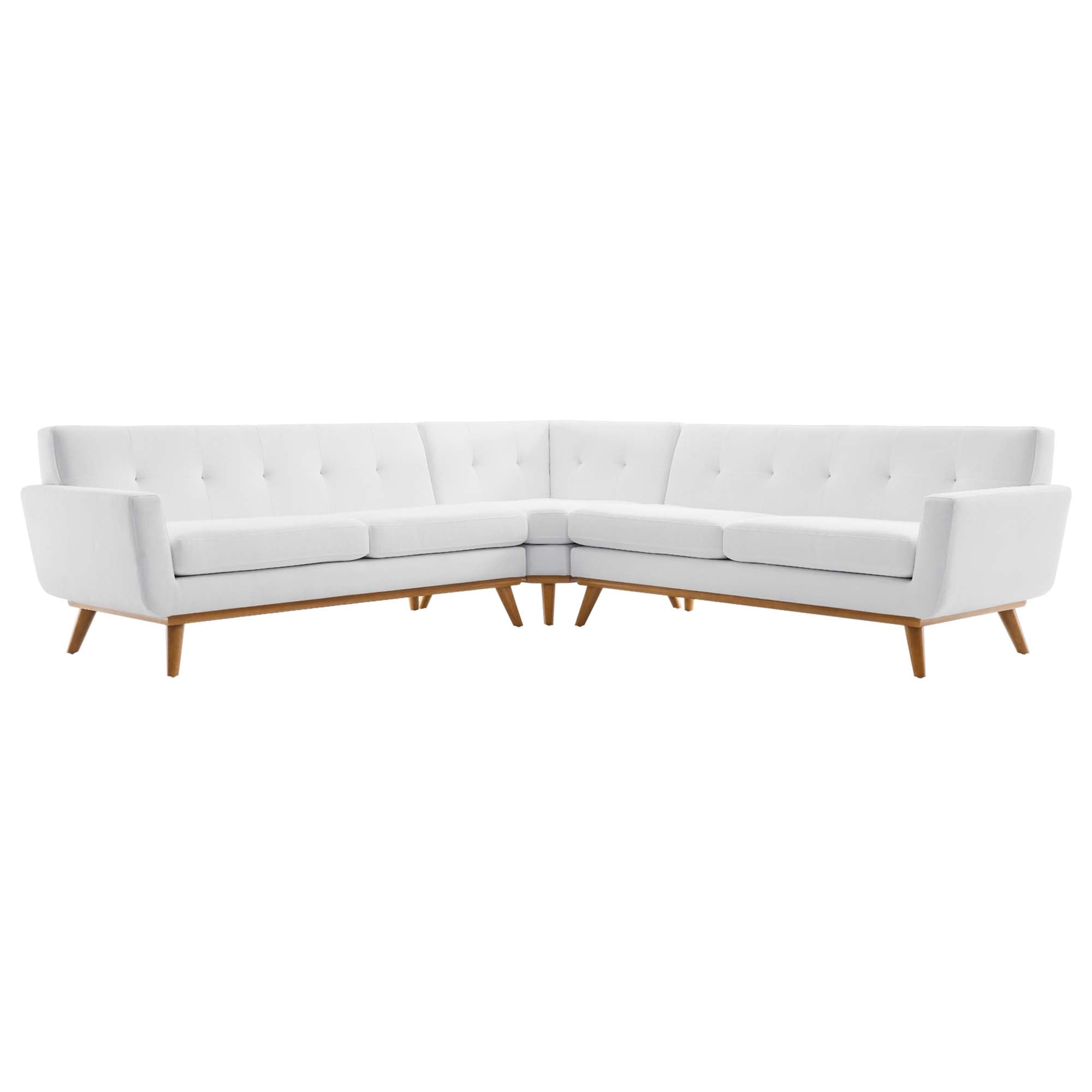 Engage L-Shaped Upholstered Fabric Sectional Sofa