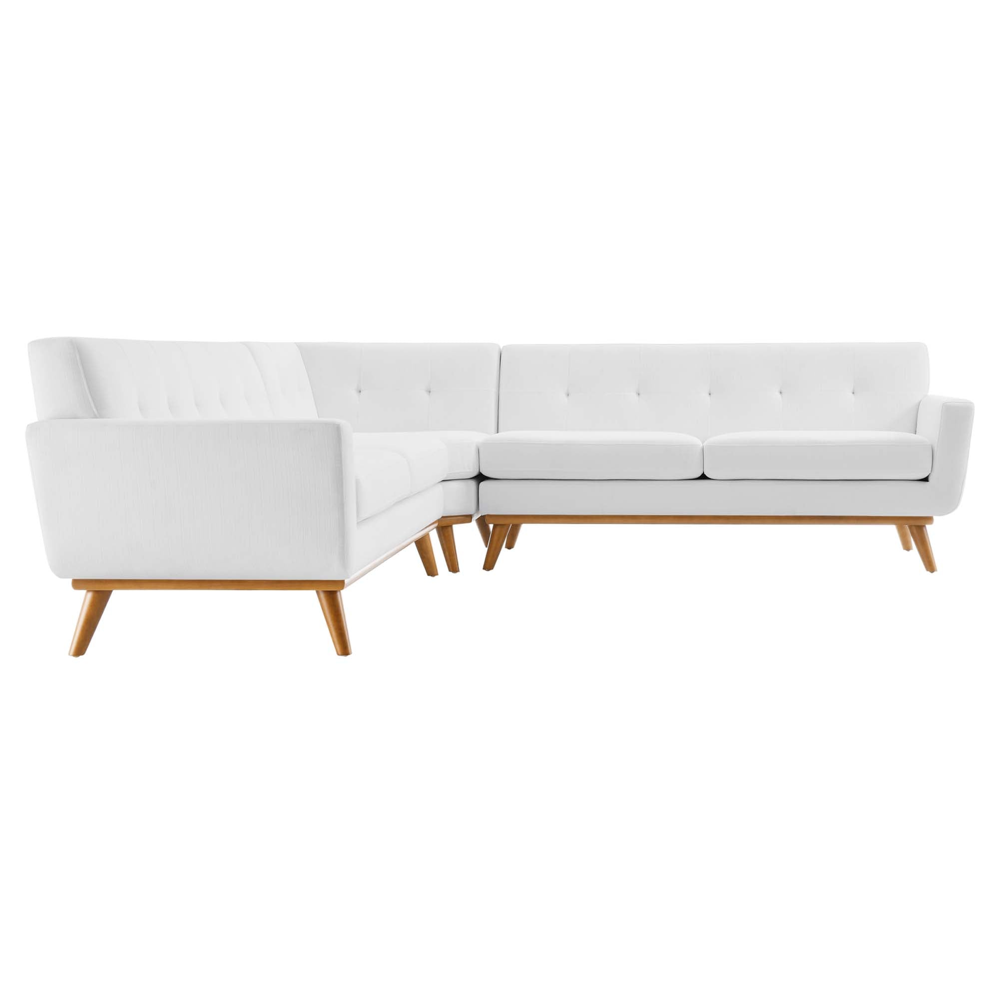 Engage L-Shaped Upholstered Fabric Sectional Sofa