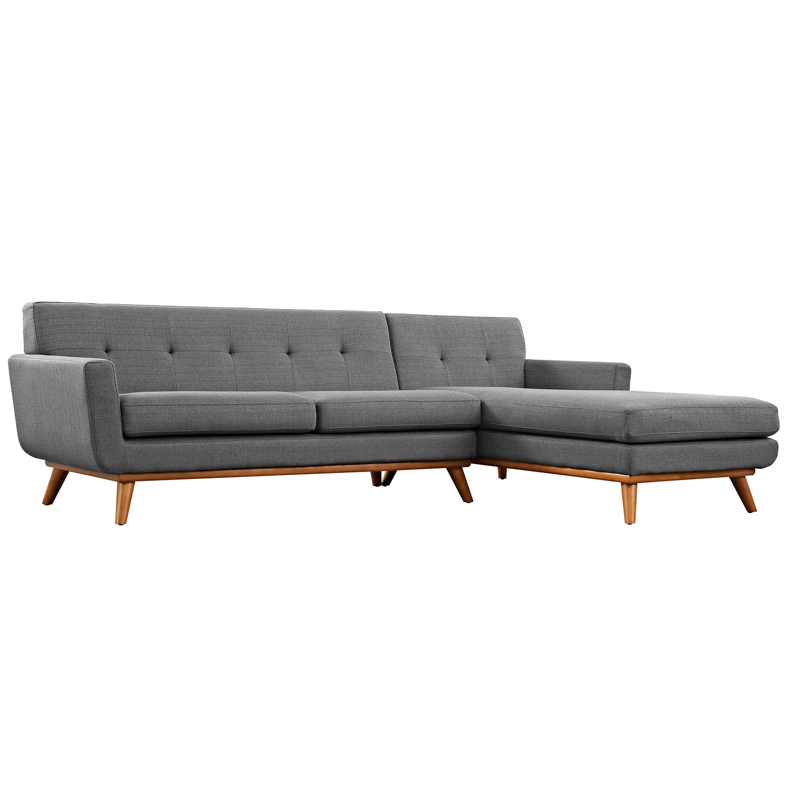 Engage Right-Facing Upholstered Fabric Sectional Sofa