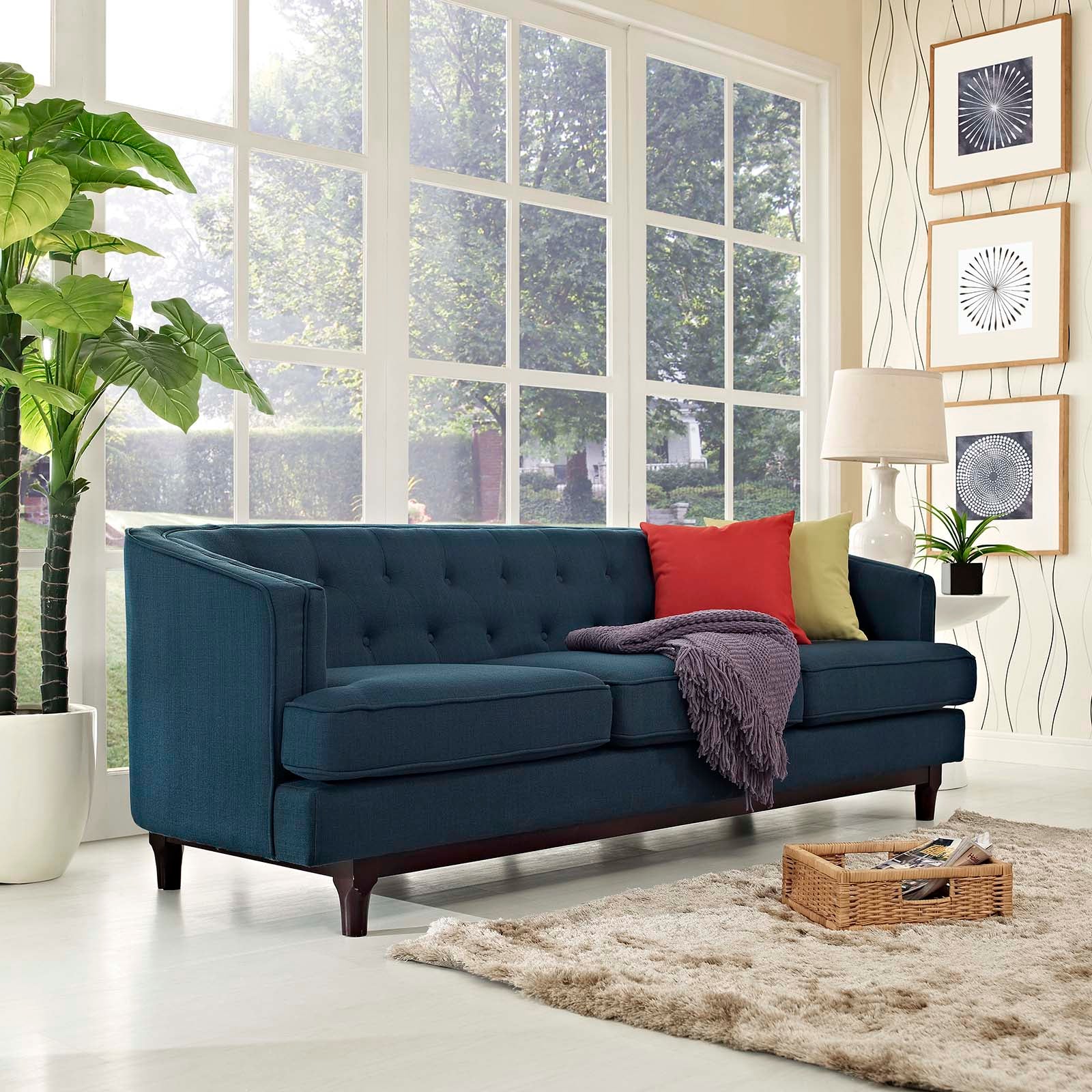 Coast Upholstered Fabric Sofa