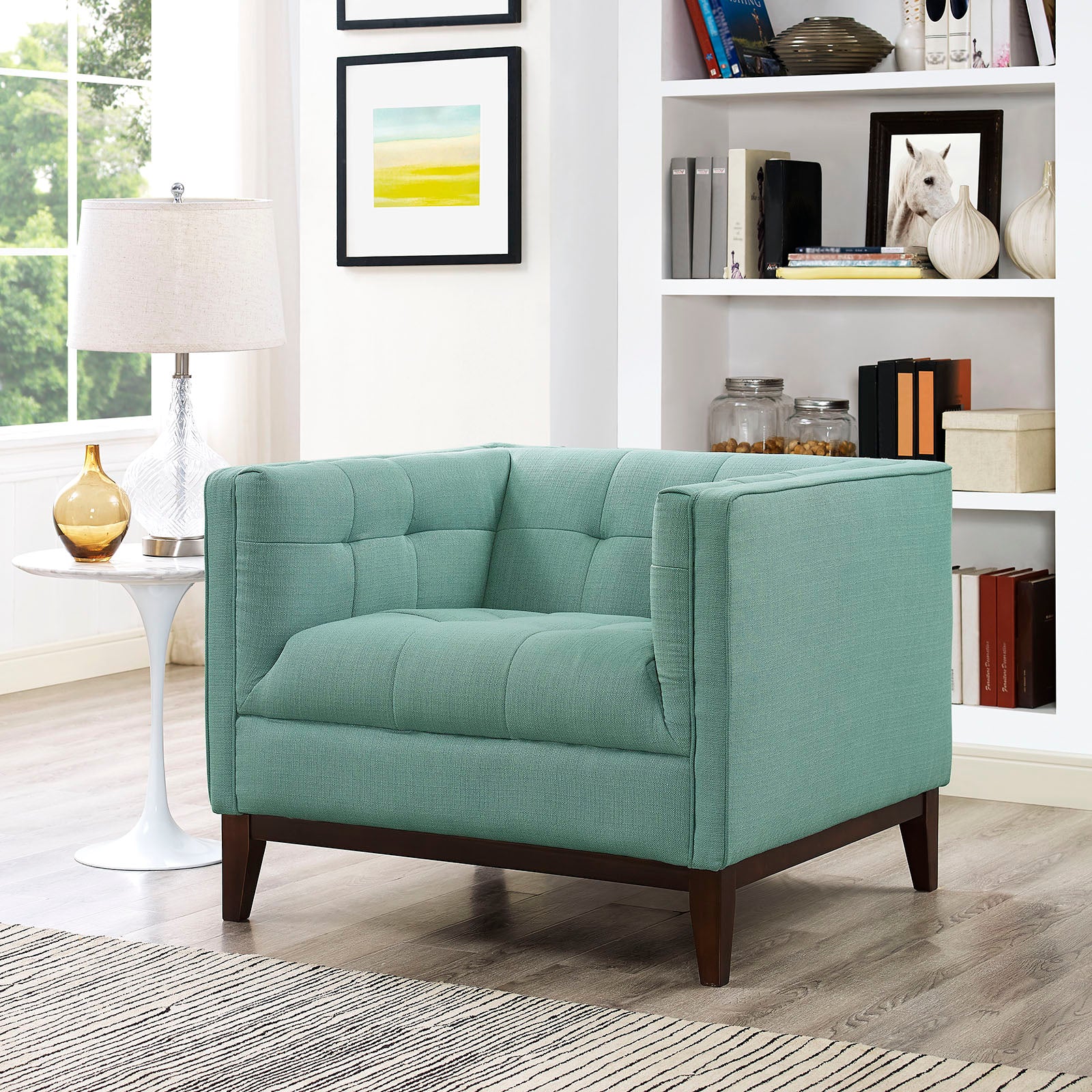 Serve Upholstered Fabric Armchair