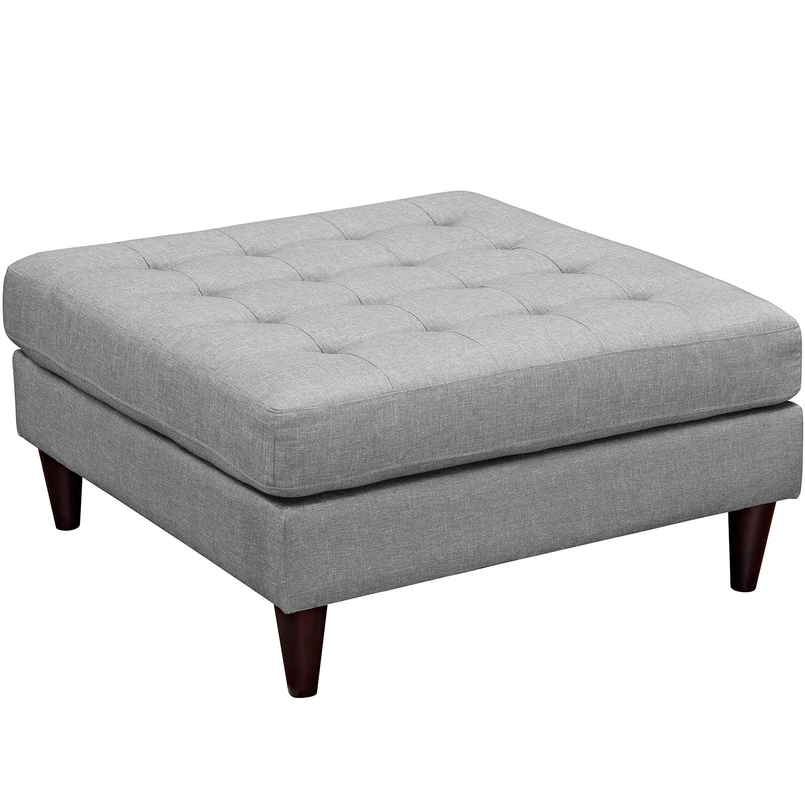 Empress Upholstered Fabric Large Ottoman