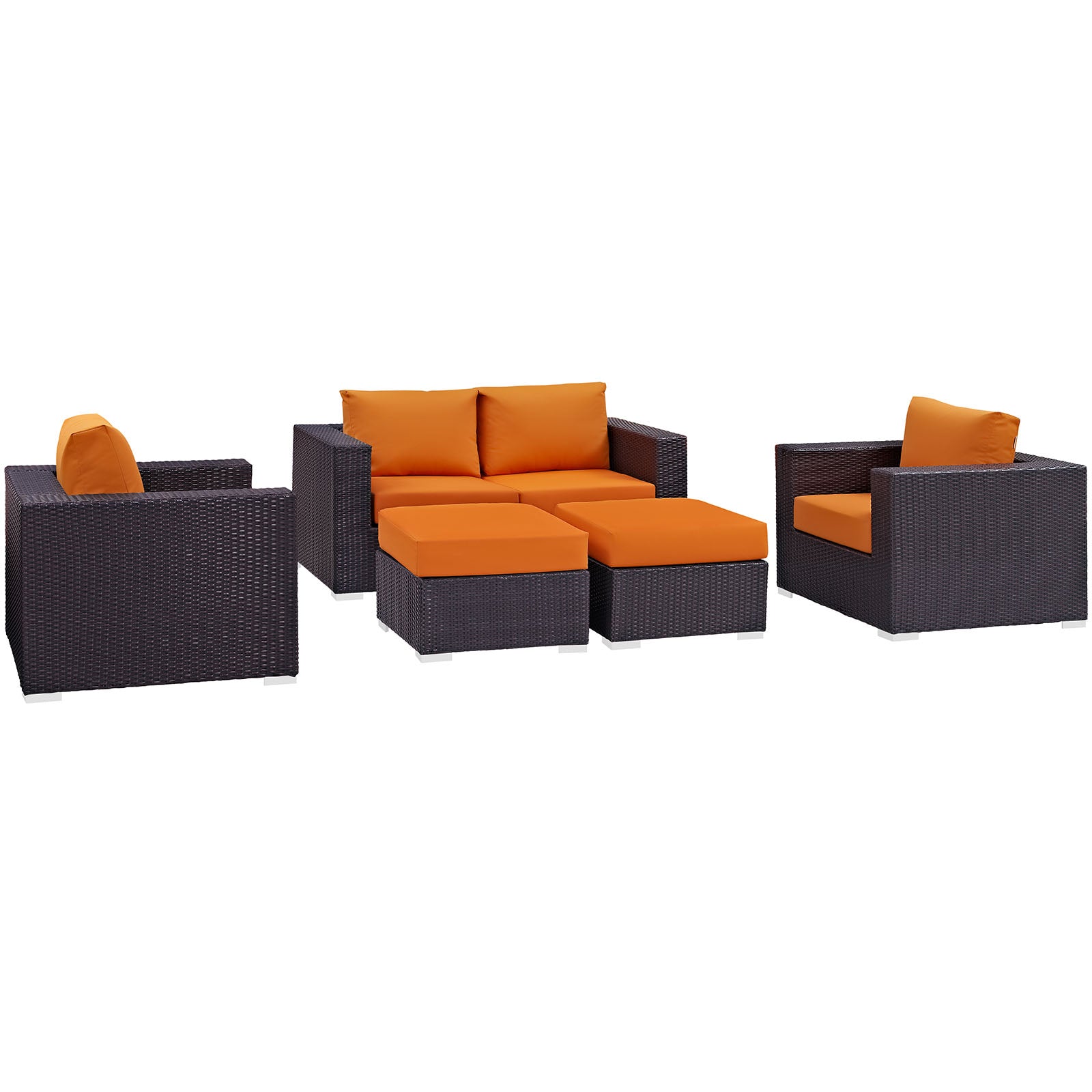 Convene 5 Piece Outdoor Patio Sofa Set